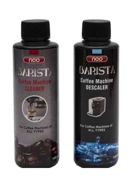 Neo Barista Kahve Makinesi Temizleyici ve Kireç Çözücü 2x 150ml Tüm Kahve Makineleri İçin Uygun