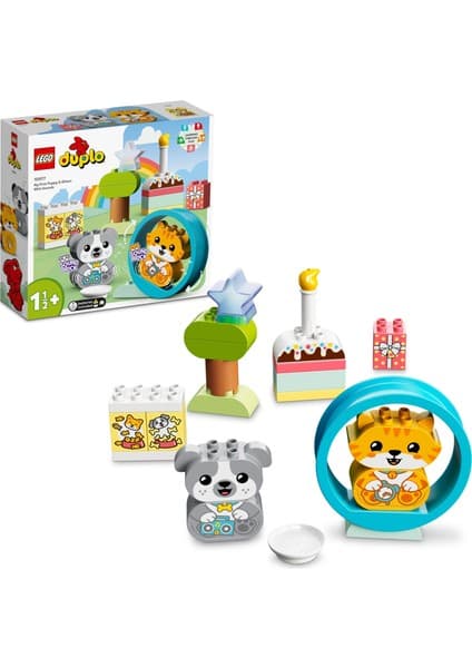 LEGO DUPLO® Sesli İlk Yavru Köpeğim ve Yavru Kedim 10977 18 Ay ve Üzeri Çocuklar İçin 22 Parça Hediyelik Eğitici Set