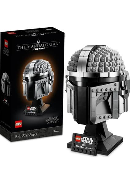 LEGO ® Star Wars™ Mandalorian™ Kaskı 75328 - Yetişkinler için Koleksiyonluk Sergileme Modeli Yapım Seti (584 Parça)