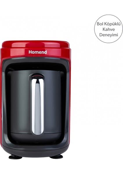 Homend Pottoman 1831H Kırmızı Türk Kahve Makinesi