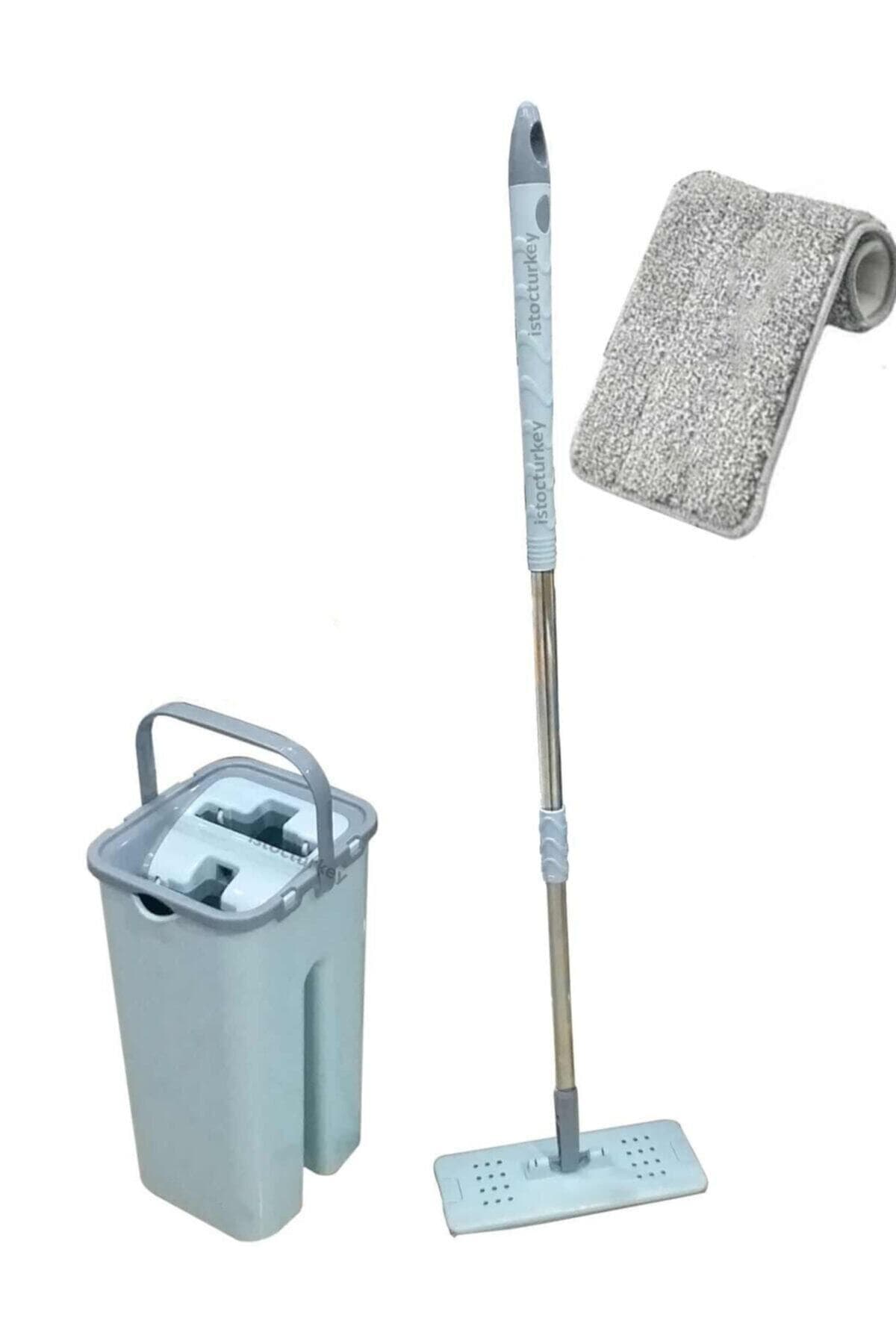 Genel Markalar Microfiber Tablet 4+4=8 Litre Mop Temizlik Seti