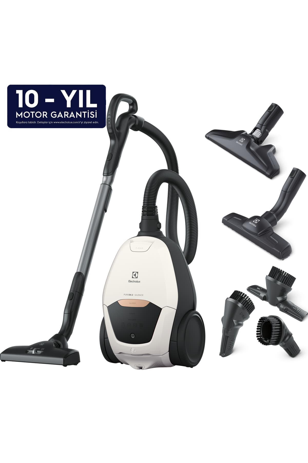 Electrolux PD82-ALRG Pure D8.2 Allergy 10 Yıl Motor Garantili 57dB Ultra Sessiz Toz Torbalı Elektrikli Süpürge