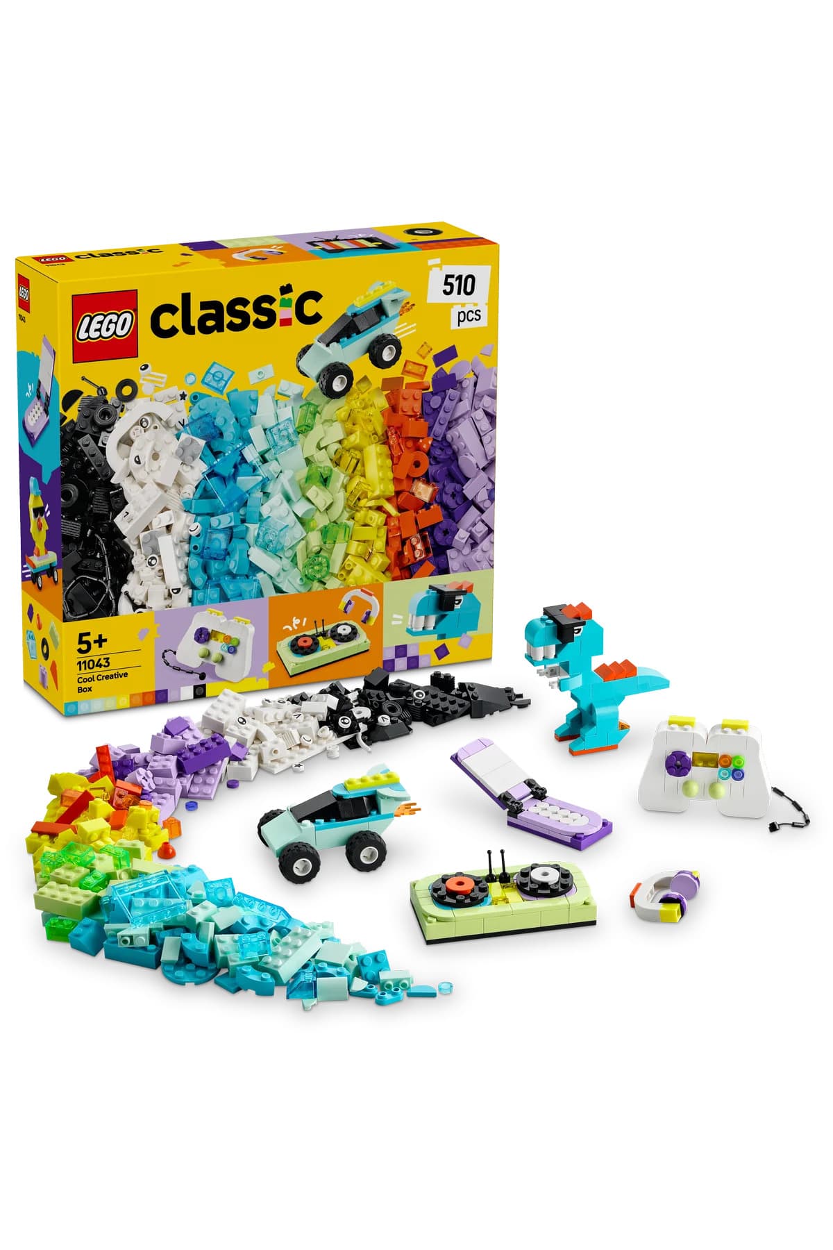 LEGO ® Classic Harika Yaratıcı Kutu Renkli Yapım Parçası Oyuncağı 11043