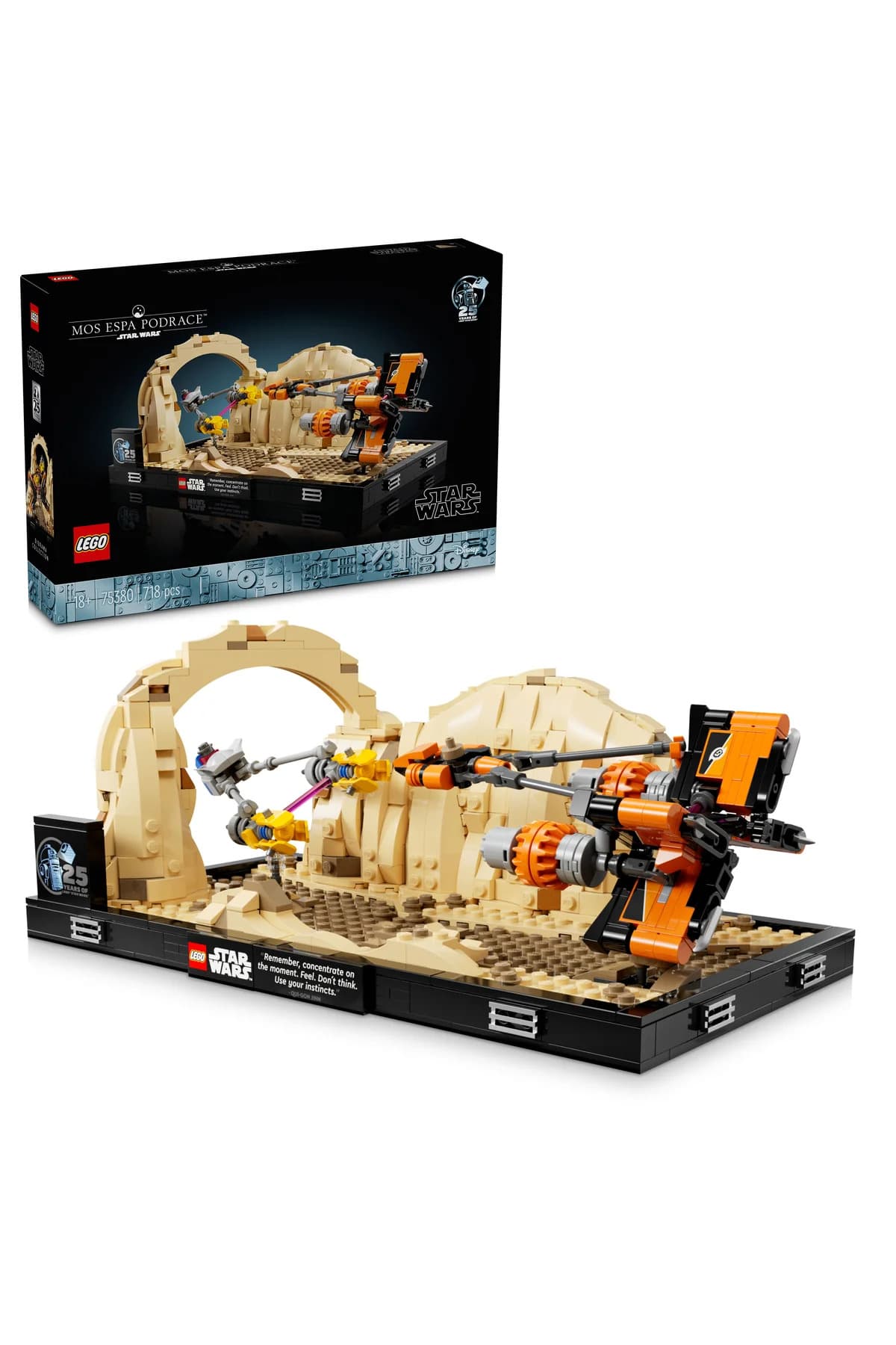 LEGO ® Star Wars™ Mos EspaPod Yarışı Dioraması 75380 - 18+ Yaratıcı Model Yapım Seti (718Parça)