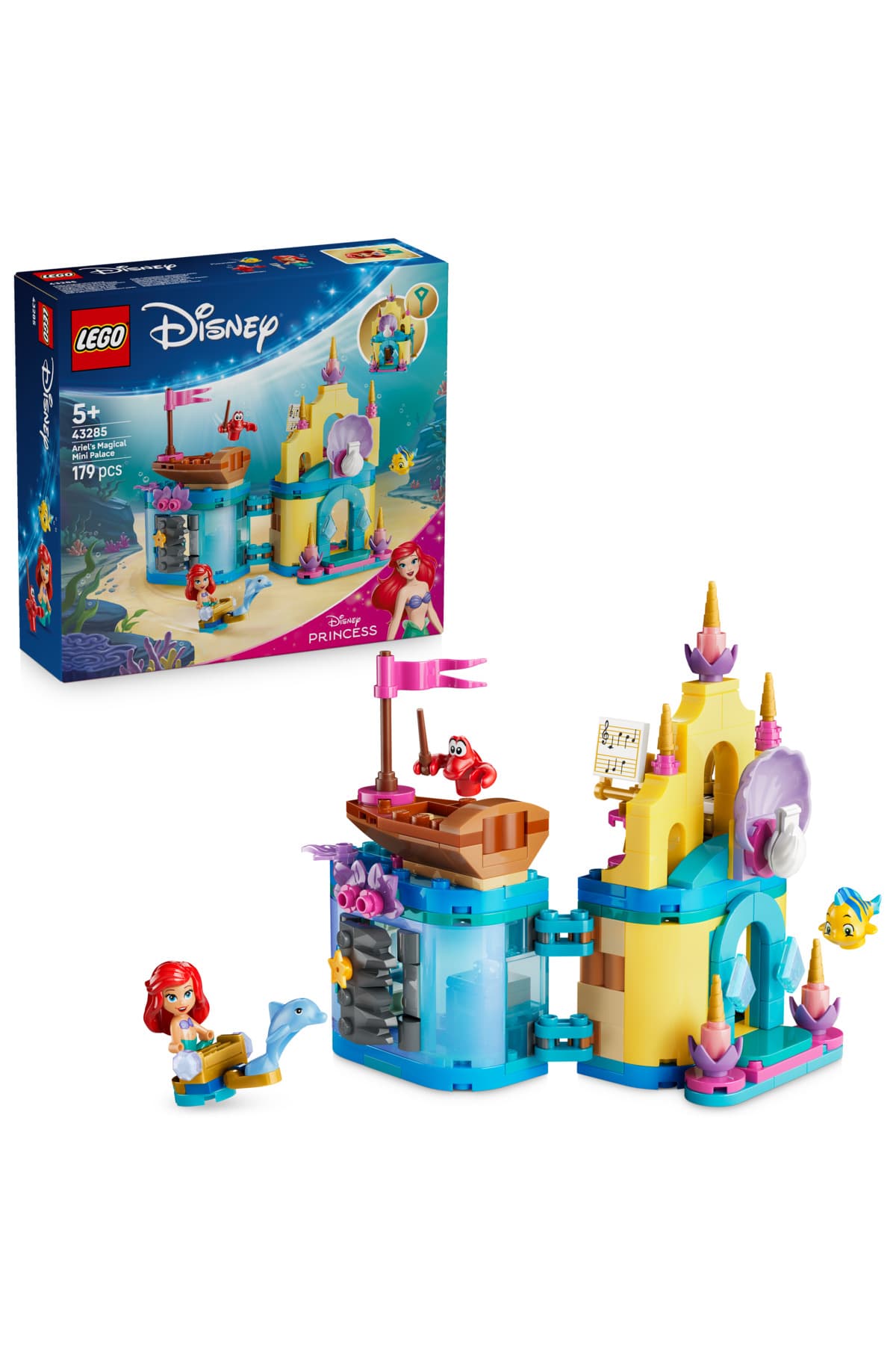 LEGO ® ǀ Disney Princess Ariel'in Sihirli Mini Sarayı 43285 – 5+ Oyuncak Yapım Seti (179 Parça)