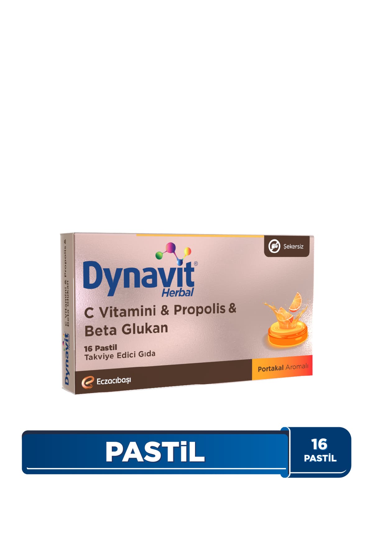 Dynavit Herbal Pastil Vitamin C, Propolis & Beta Glukan Pastil