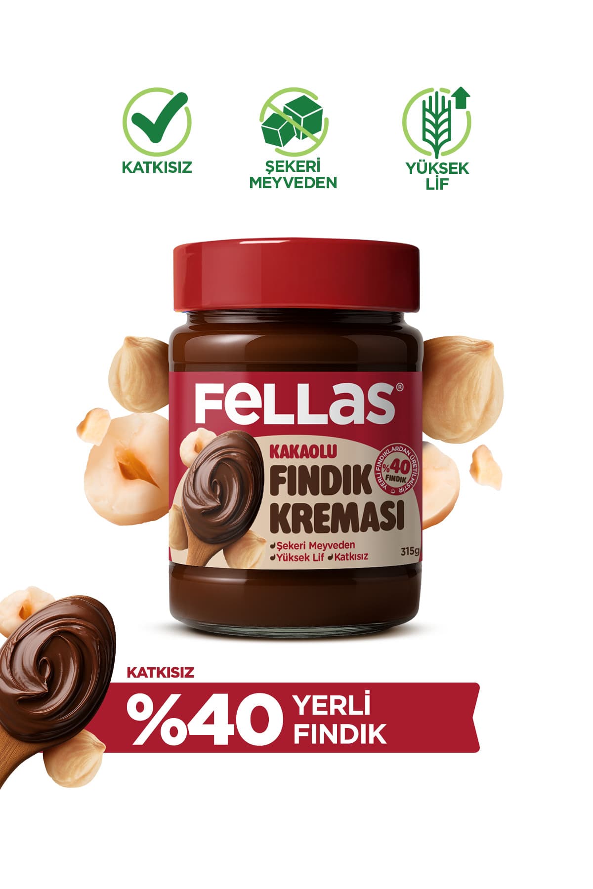 Fellas Kakaolu Fındık Kreması (315 G)