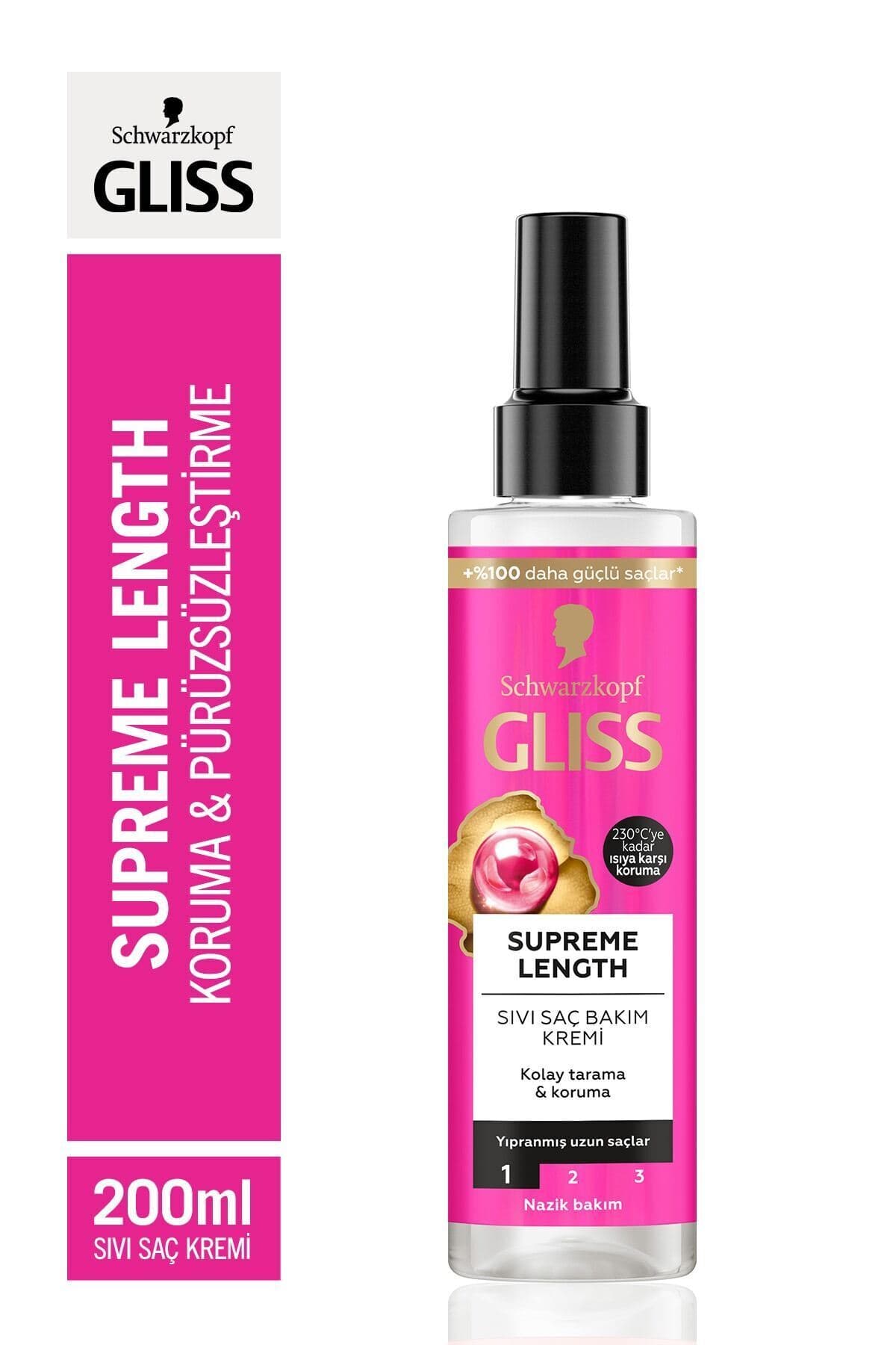 Gliss Schwarzkopf Gliss Supreme Length Sıvı Saç Bakım Kremi 200 ml