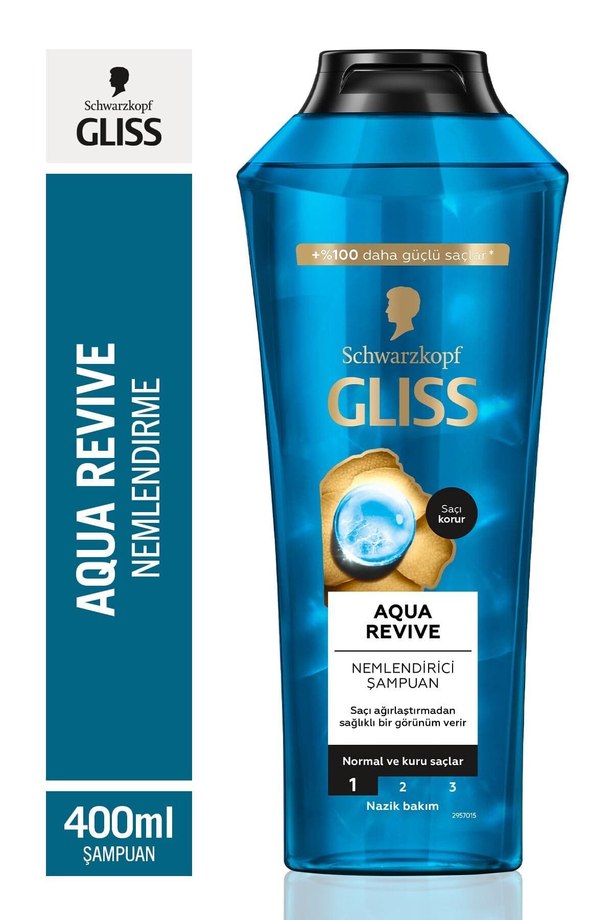 Gliss Saç Bakımı Aqua Revive Nemlendirici Şampuan, 400 ml