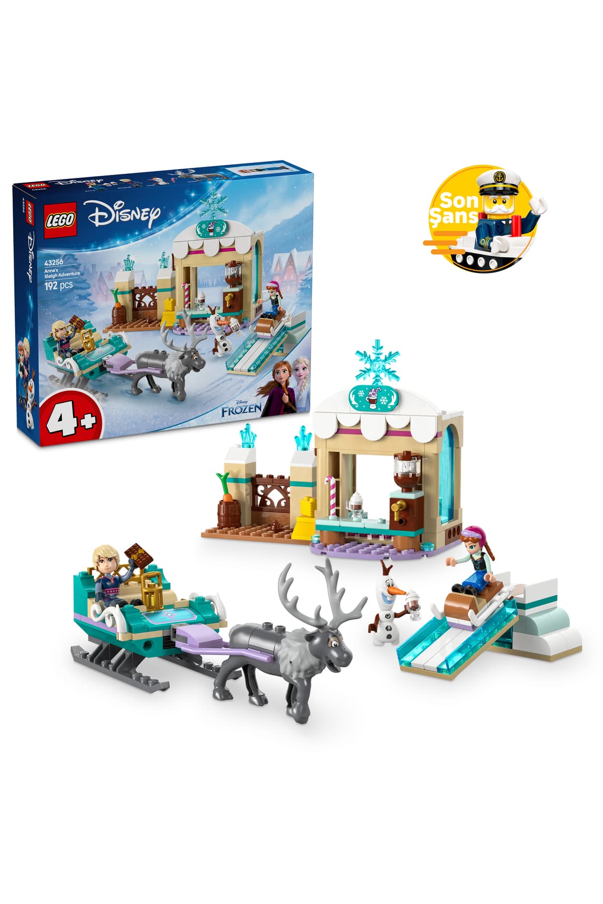 LEGO ® ǀ Disney Princess Anna'nın Kızak Macerası 43256 - 4+ Oyuncak Yapım Seti (192Parça)