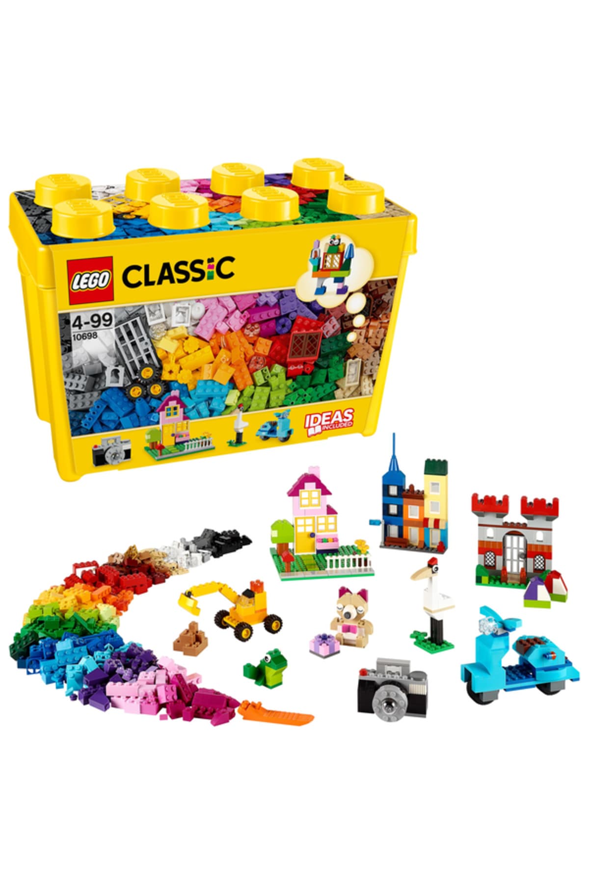 LEGO ® Classic Büyük Boy Yaratıcı Parçalar Yapım Kutusu 10698 - Çocuklar için Oyuncak Seti (790 Parça)