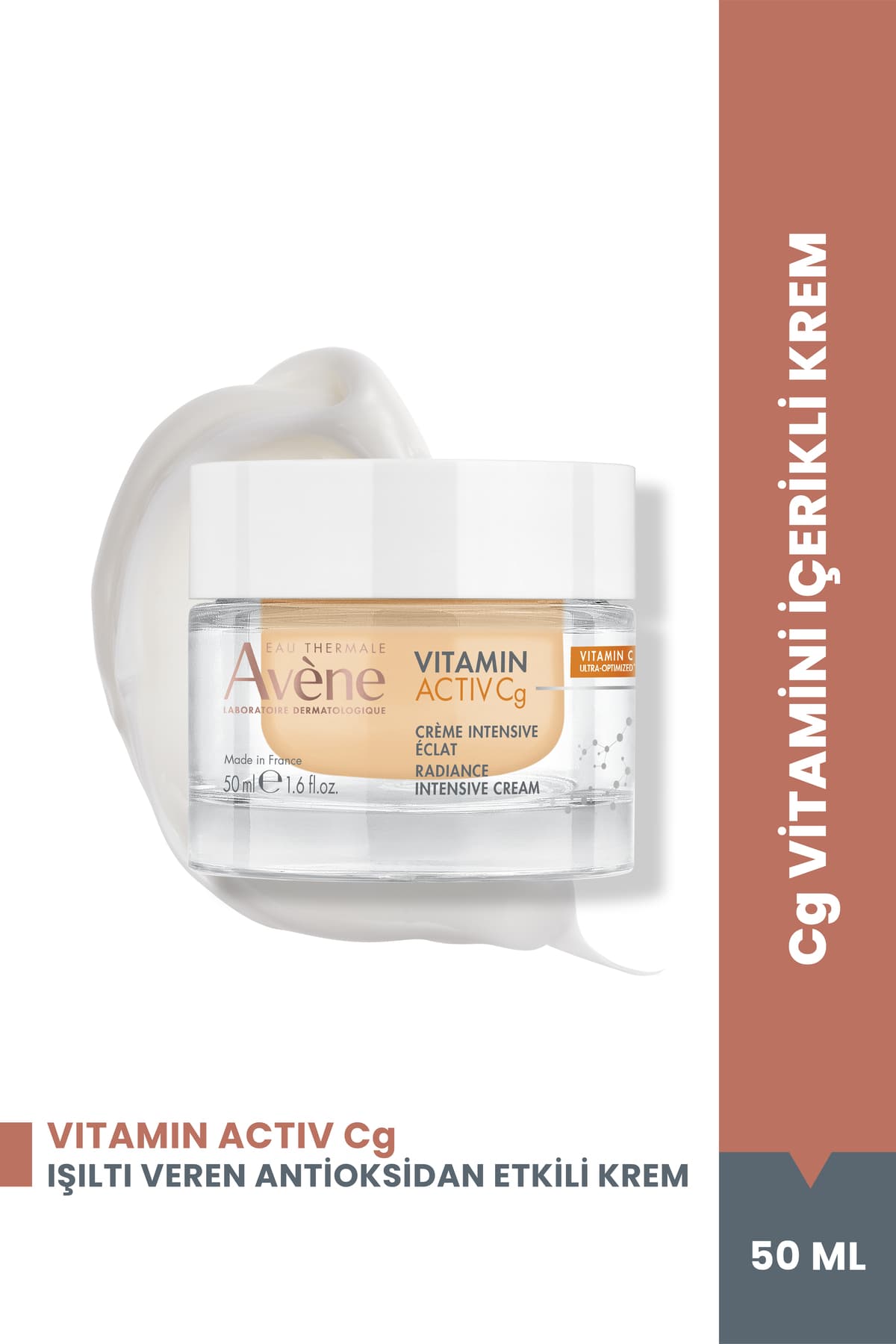Avene Vitamin Activ Cg C Vitamini ve Niasinamid Krem Işıltı Veren Antioksidan Etkili Yüz Bakımı 50 ml