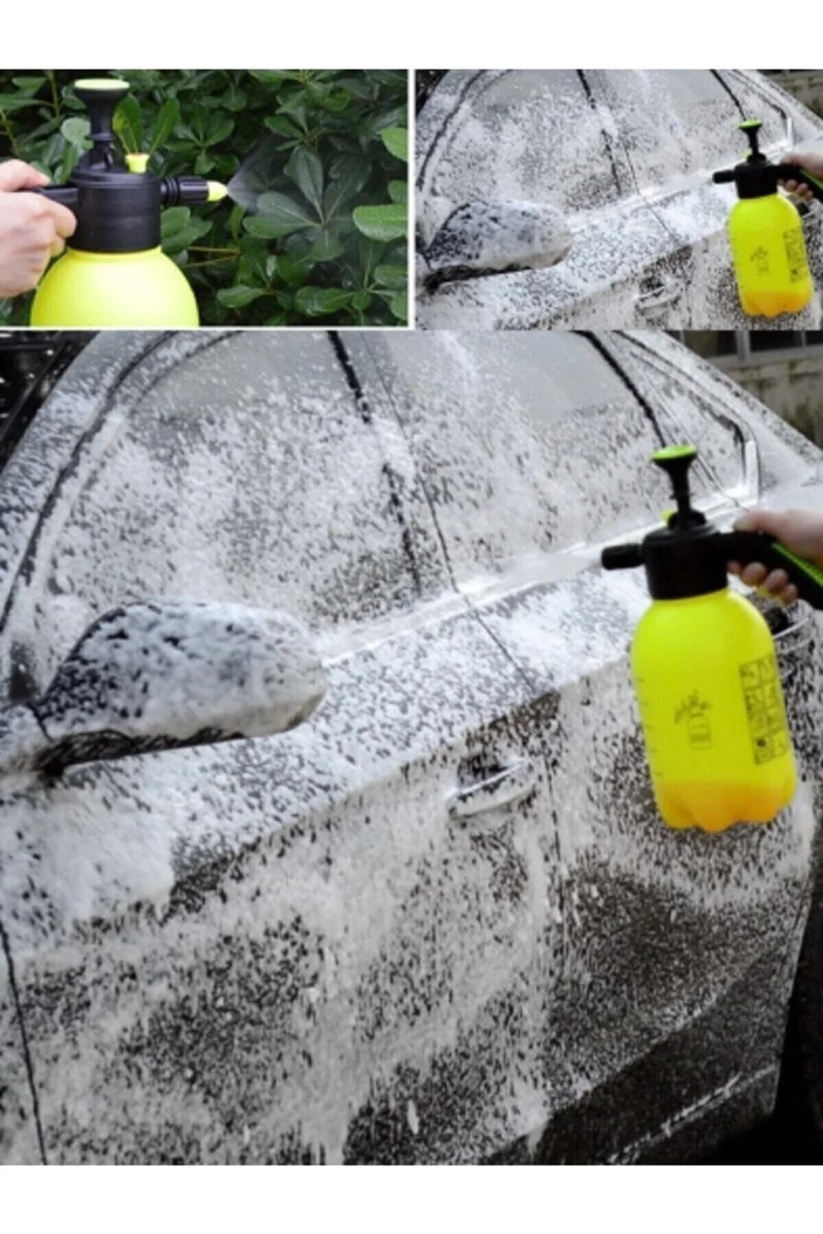 Genel Markalar Araba Köpük Püskürtme Araç Temizleme Basınçlı Oto Yıkama Pompası 2 Litre (180 gr plastik malzeme)