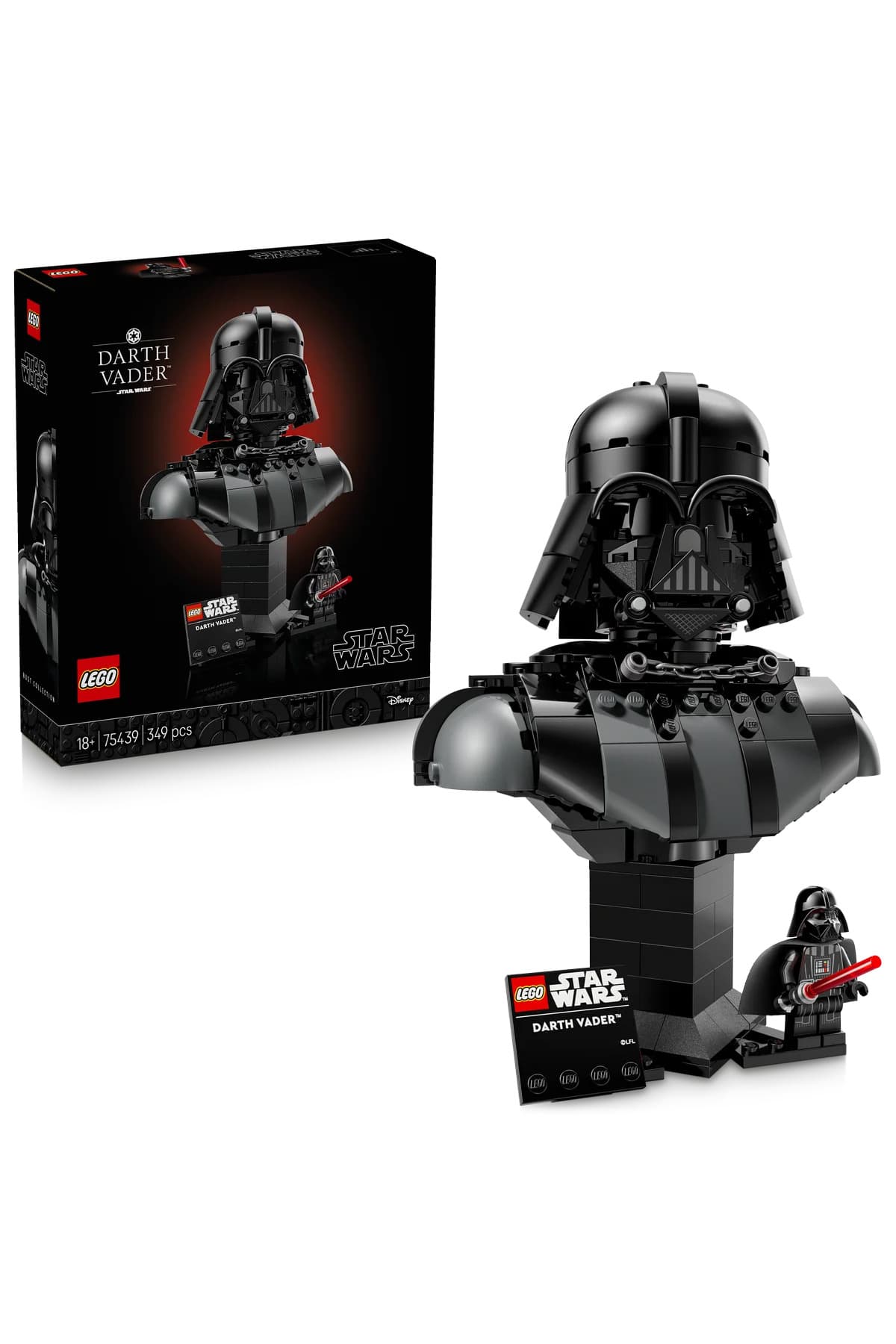 LEGO ® Star Wars™ Darth Vader™ Büstü 75439 - 18+ Dekoratif Model Yapım Seti (349 Parça)