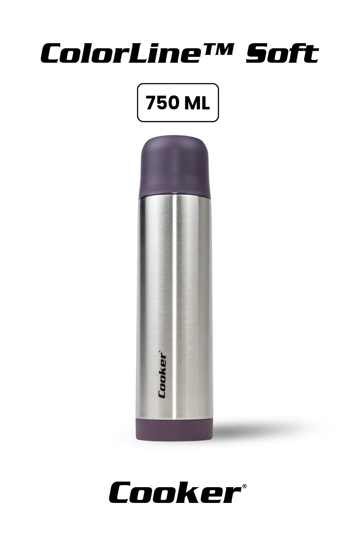 Cooker ColorLine Soft 750 ml Paslanmaz Çelik Termos CKR2002