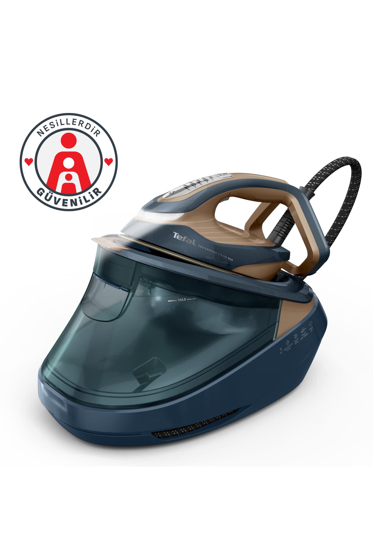 TEFAL Pro Express Vision Max GV9920 3000 Watt Buhar Kazanlı Ütü