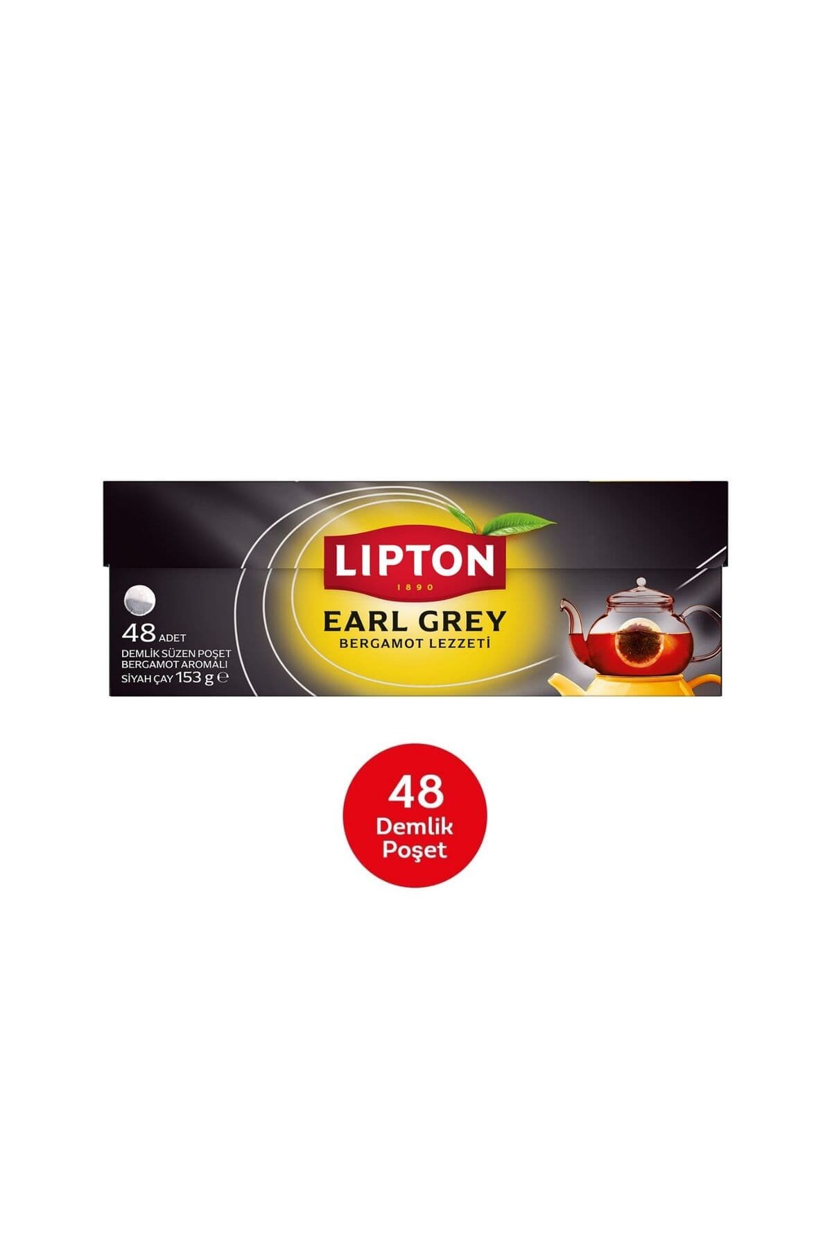 Lipton Earl Grey Demlik Poşet Çay 48'li