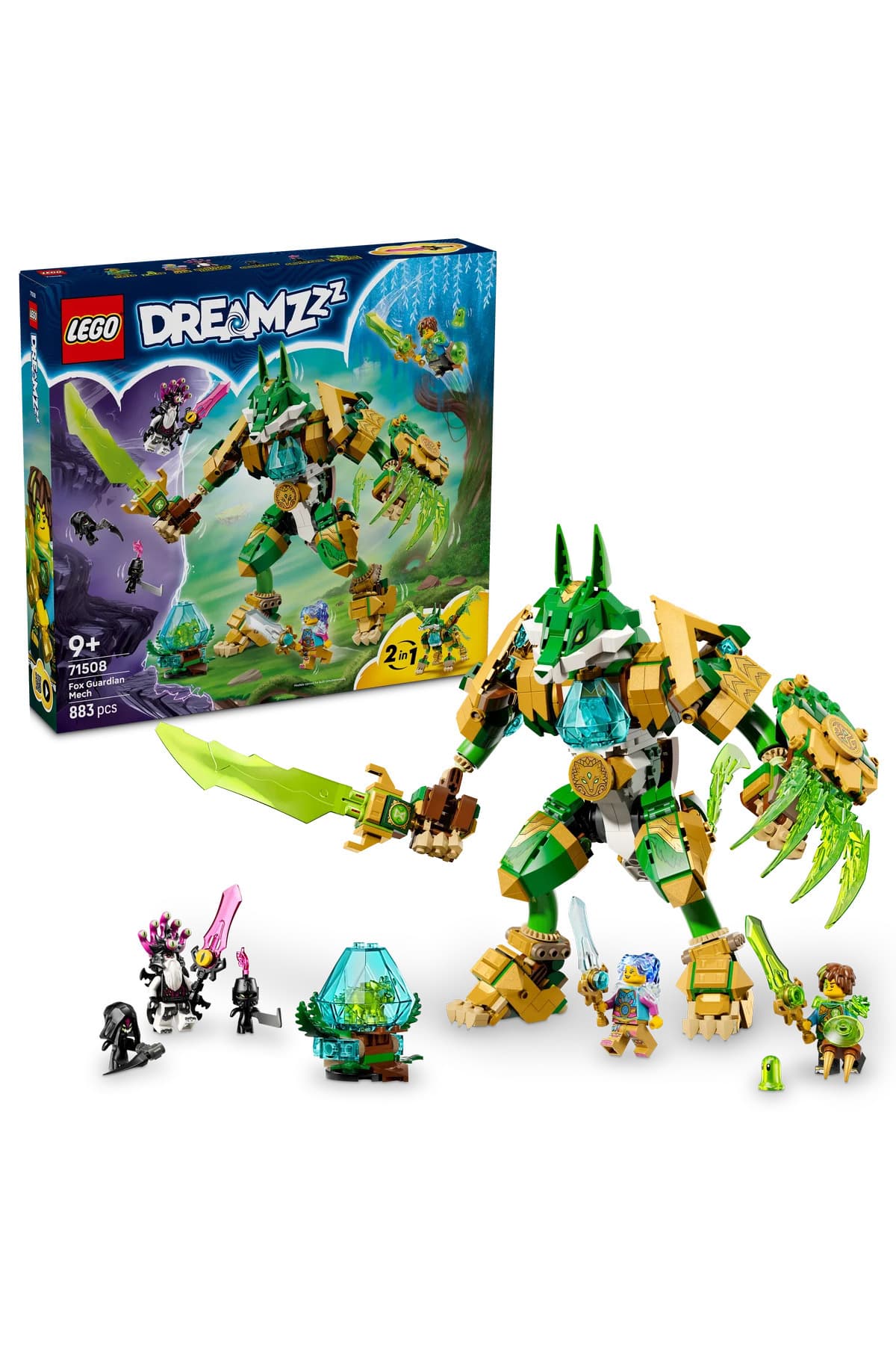 LEGO ® DREAMZzz™ Tilki Koruyucu Robot 71508 – 9+ Yaratıcı Oyuncak Yapım Seti (883 Parça)