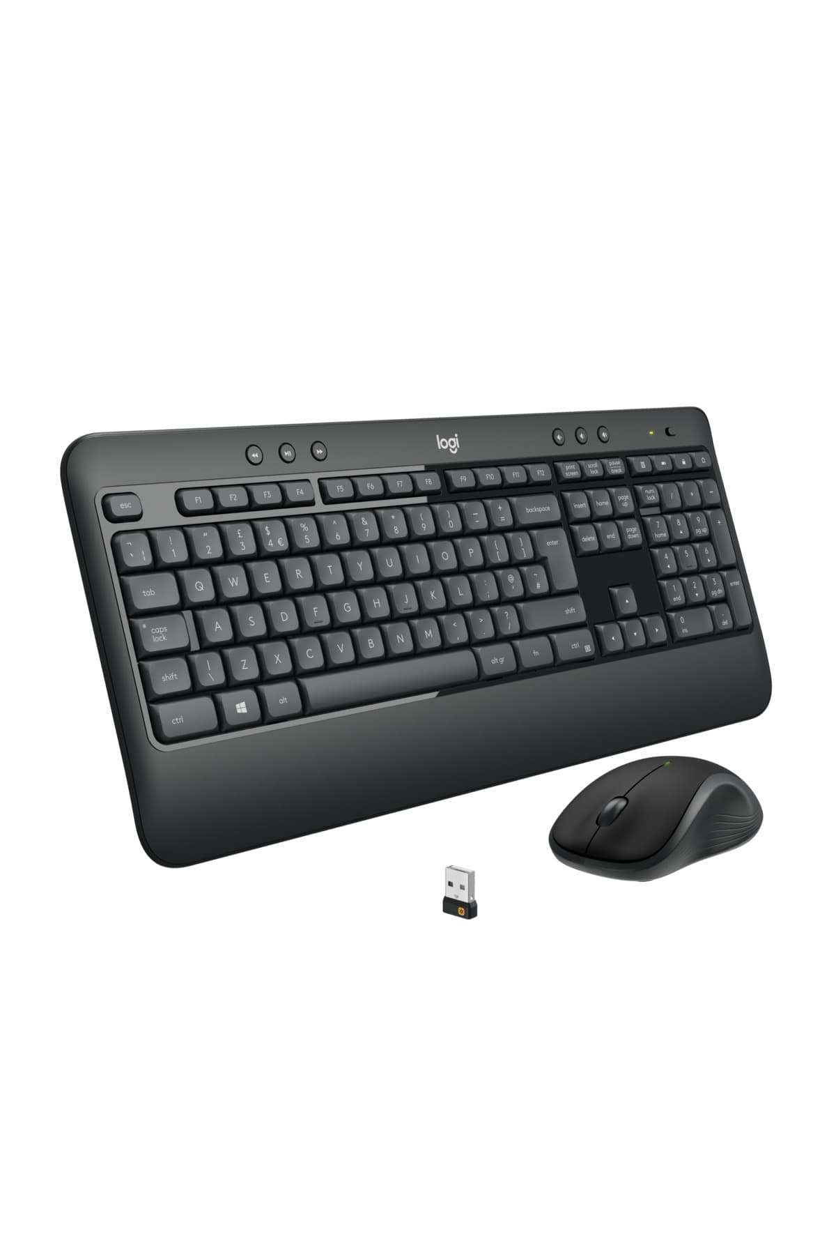 logitech MK540 Advanced Kablosuz Türkçe Q Klavye Mouse Seti, Siyah 5099206 077485