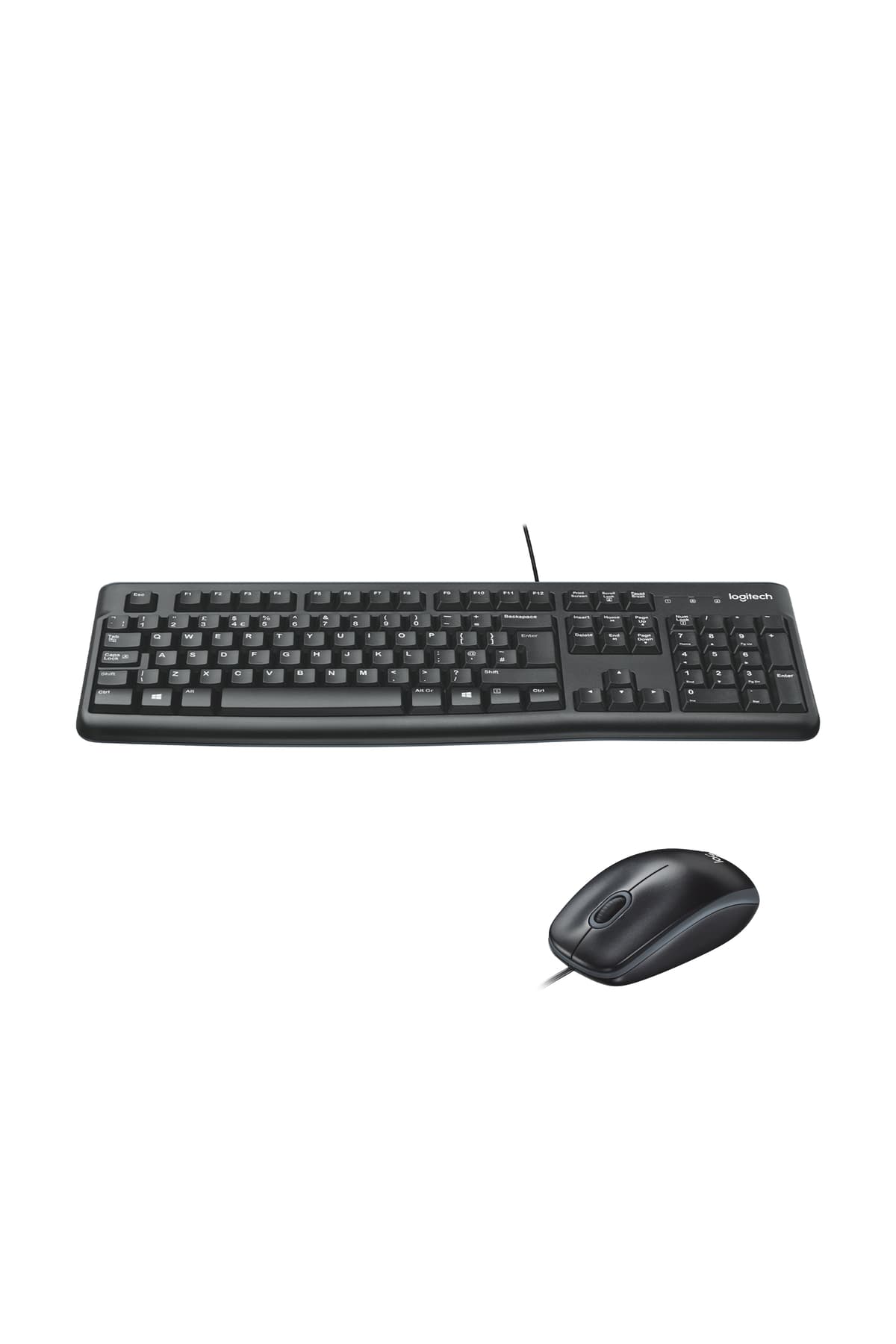 logitech MK120 USB Kablolu Tam Boyutlu Türkçe Q Klavye Mouse Seti, Siyah 920-002560