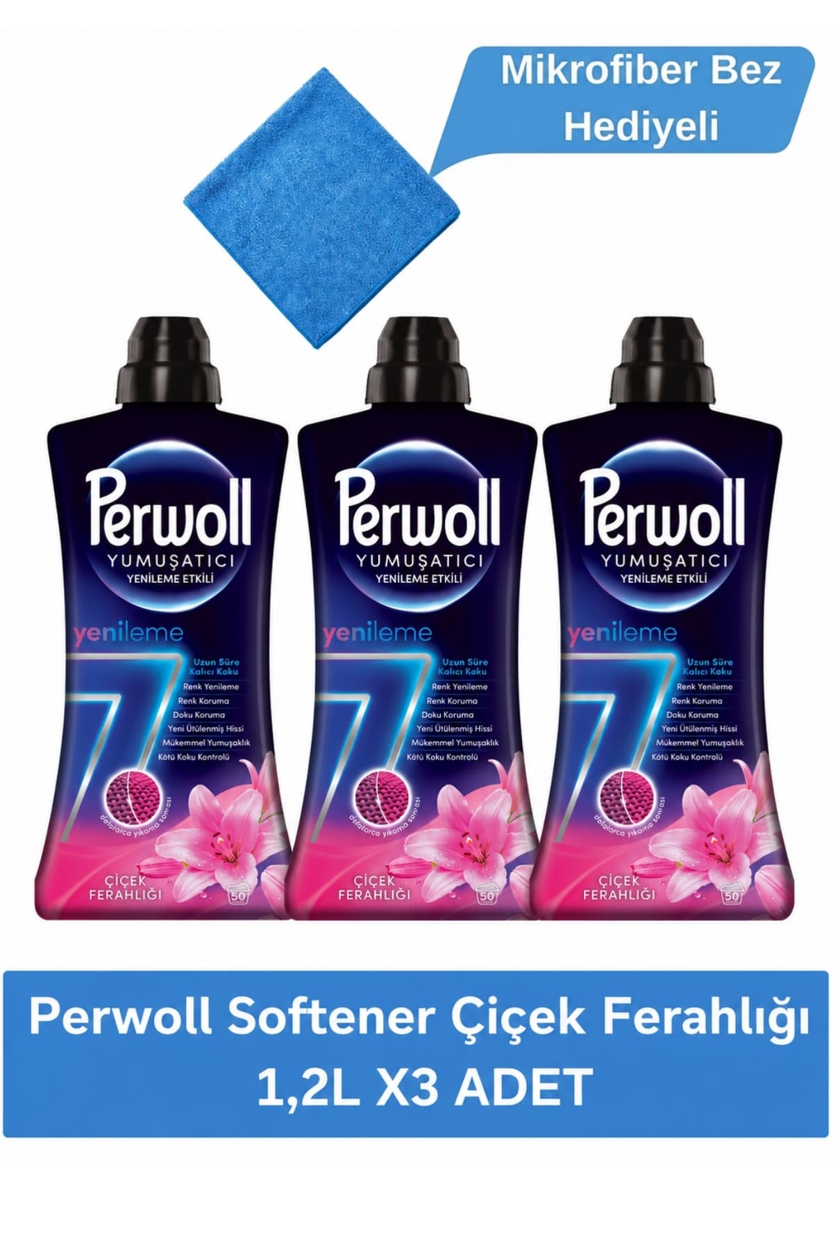 Perwoll Yumuşatıcı Çiçek Ferahlığı 1,2L X3 ADET