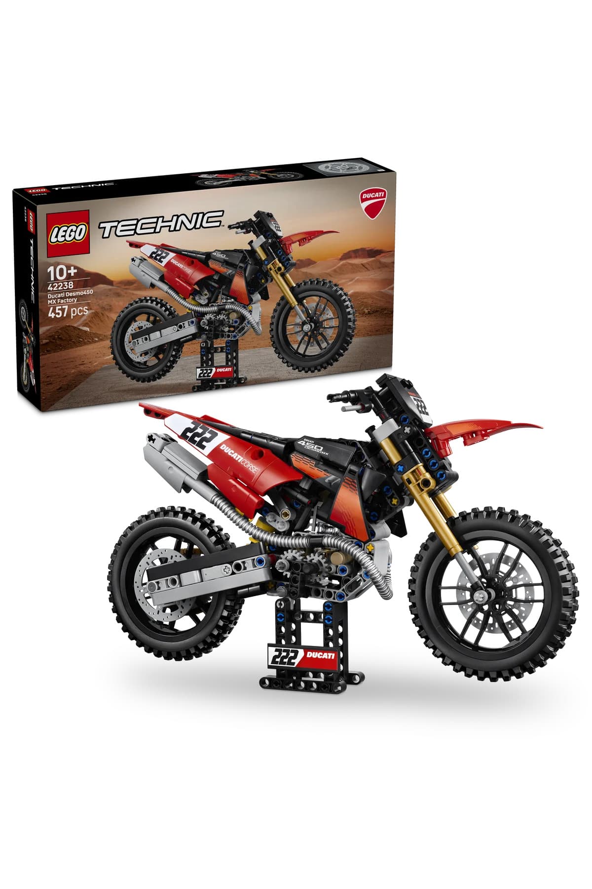 LEGO ® Teknik ™ Ducati Desmo450 MX Fabrika Çıkışlı Motosiklet 42238
