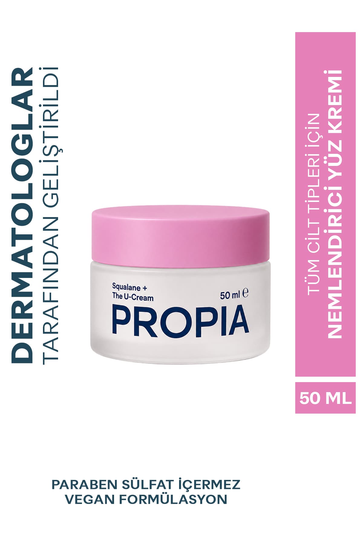 Propia Squalane+ The U-Cream | Bariyer Onarıcı Sugarcane-Derived Squalane Yoğun Nemlendirici Krem | 50ML