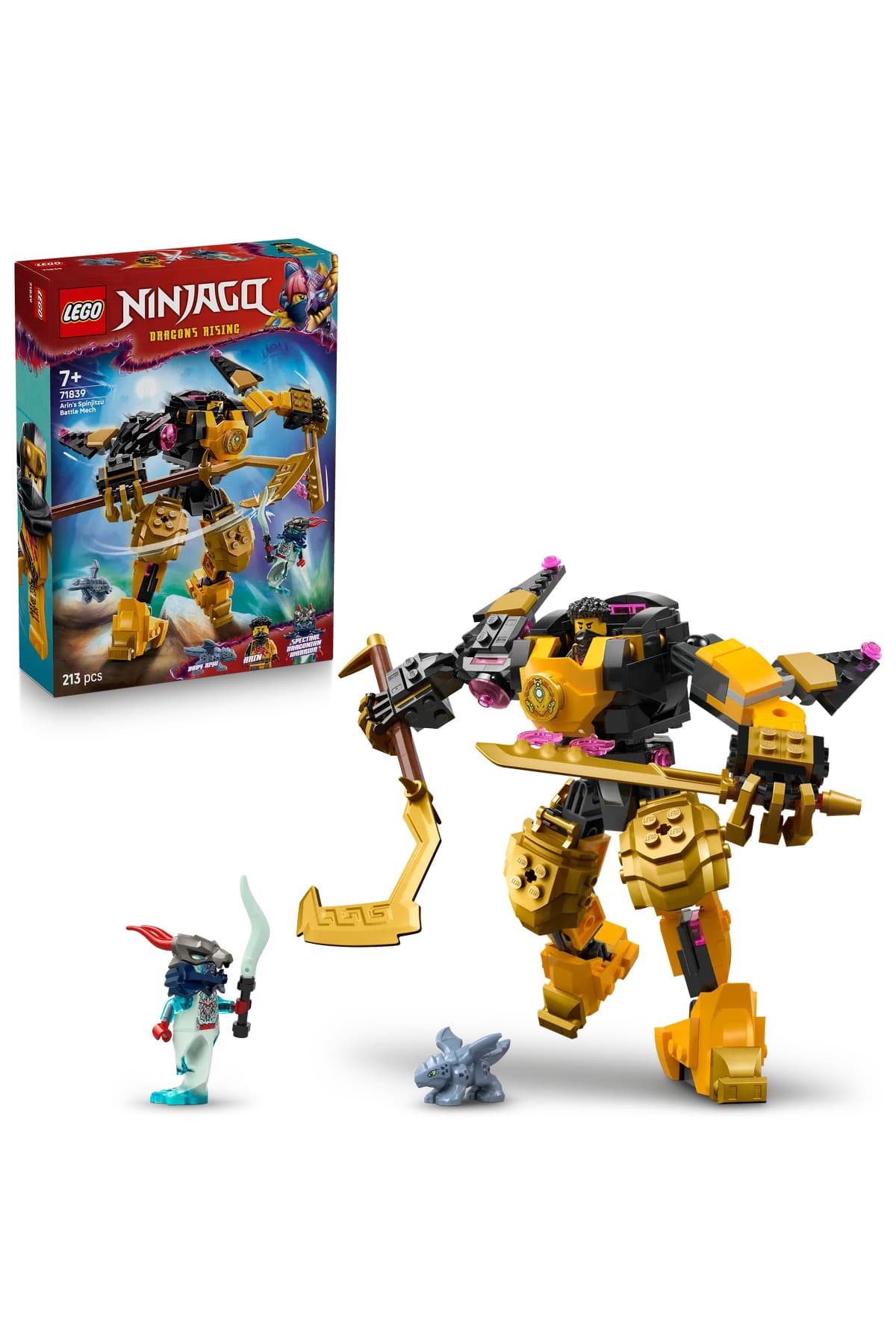 LEGO ® NINJAGO® Arin'in Spinjitzu Savaş Robotu 71839 - 7+ Oyuncak Yapım Seti (213 Parça)