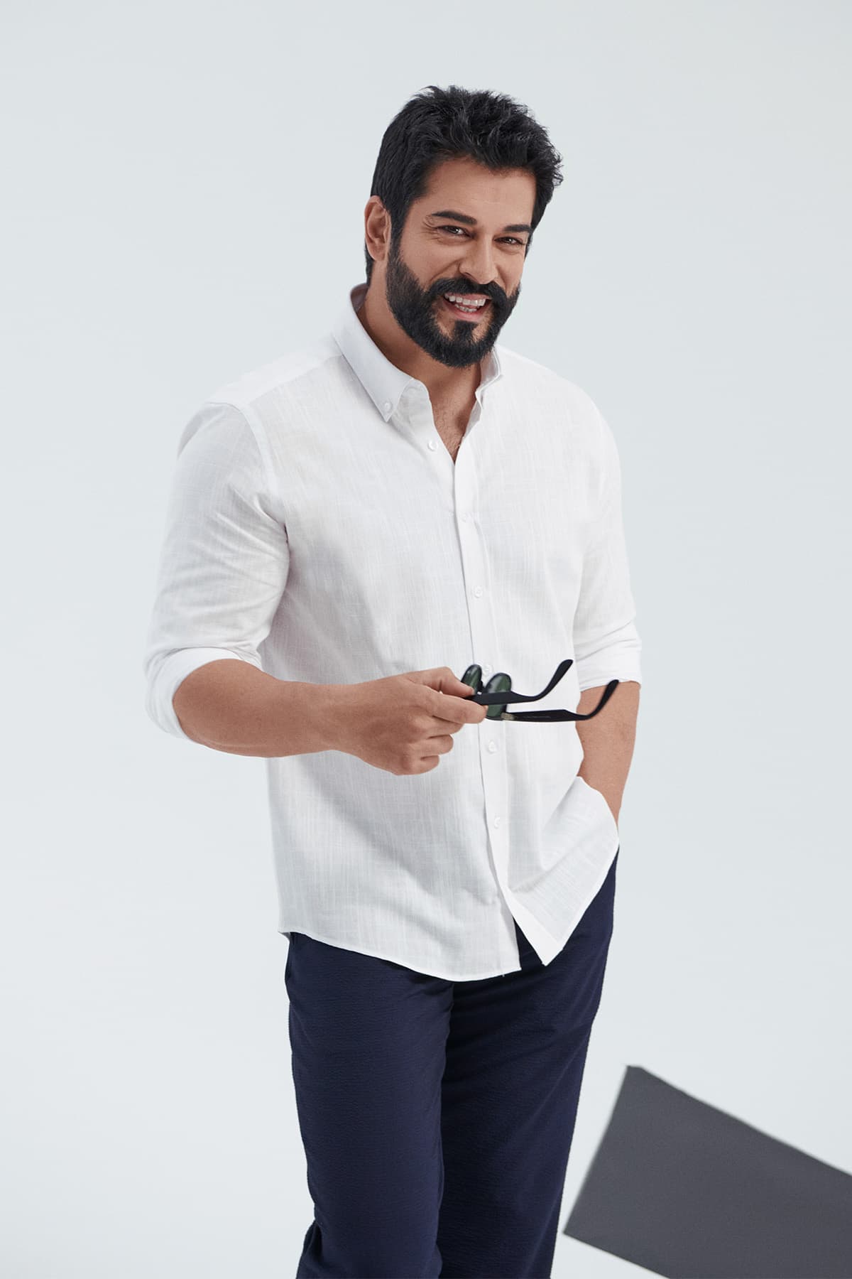 AC&Co / Altınyıldız Classics Erkek Beyaz Kolay Ütülenebilen %100 Pamuk Nefes Alabilen Terletmez Slim Fit Gömlek