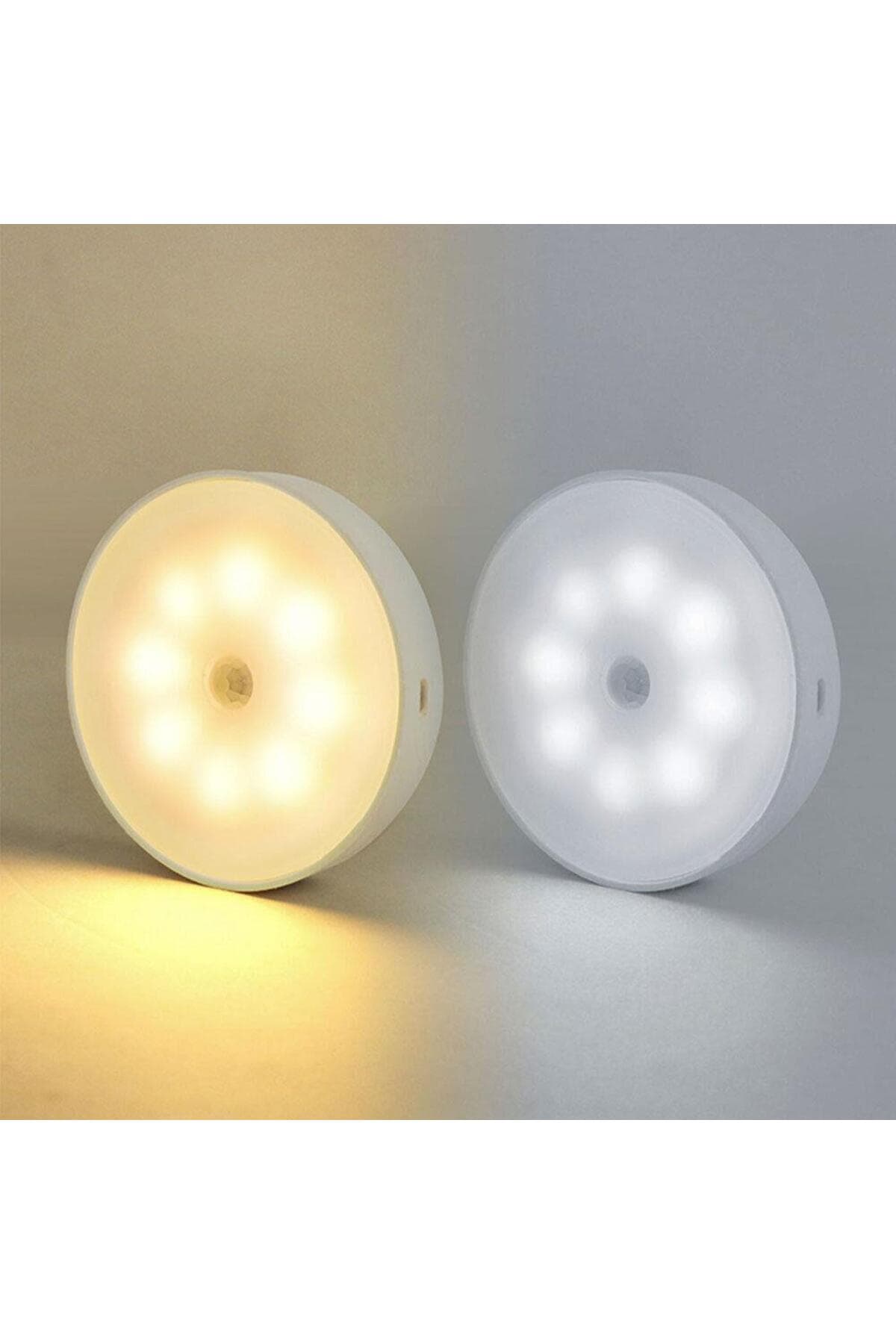 sgeteknoloji 2 Renk 5 Modlu Beyaz Ve Gün Işığı Hareket Sensörlü Type-c Girişli Led Lamba