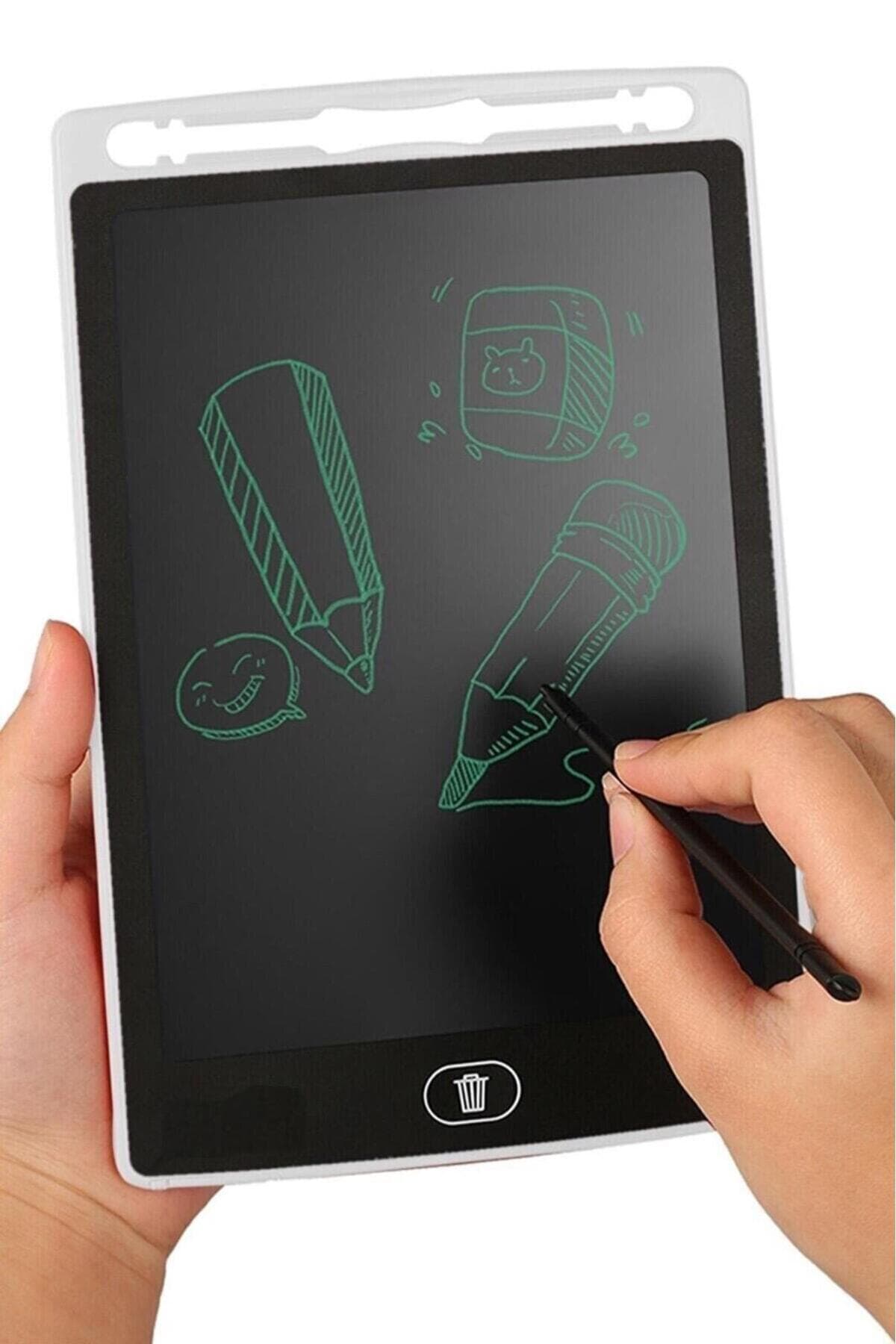 TeknoClass Lcd Tablet 8,5 Inç Writing Tablet Çizim Yazı Yazma Eğitim Tahtası Boyama Çizim Alıştırma Hesap Beyaz
