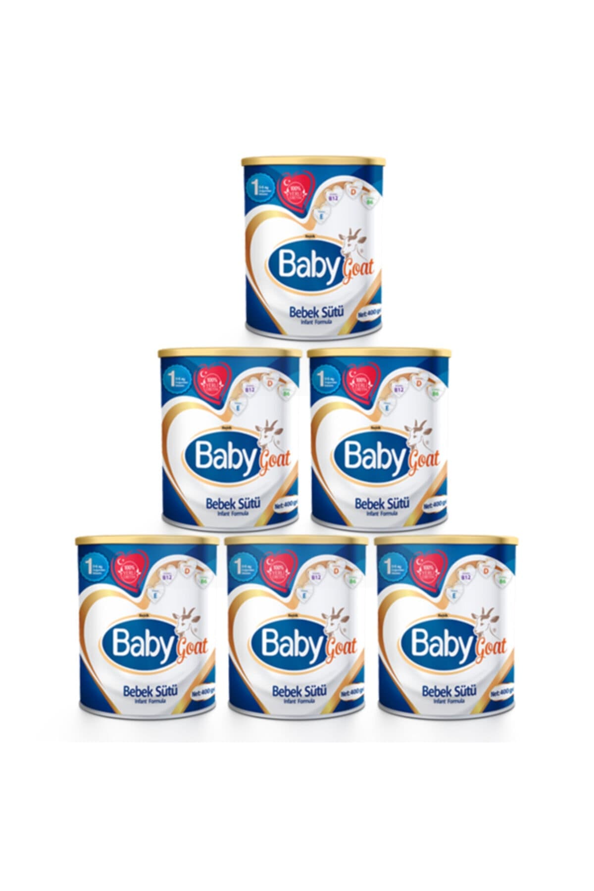 Baby Goat 1 Keçi Sütü Bazlı Bebek Sütü 400 gr X 6 Adet