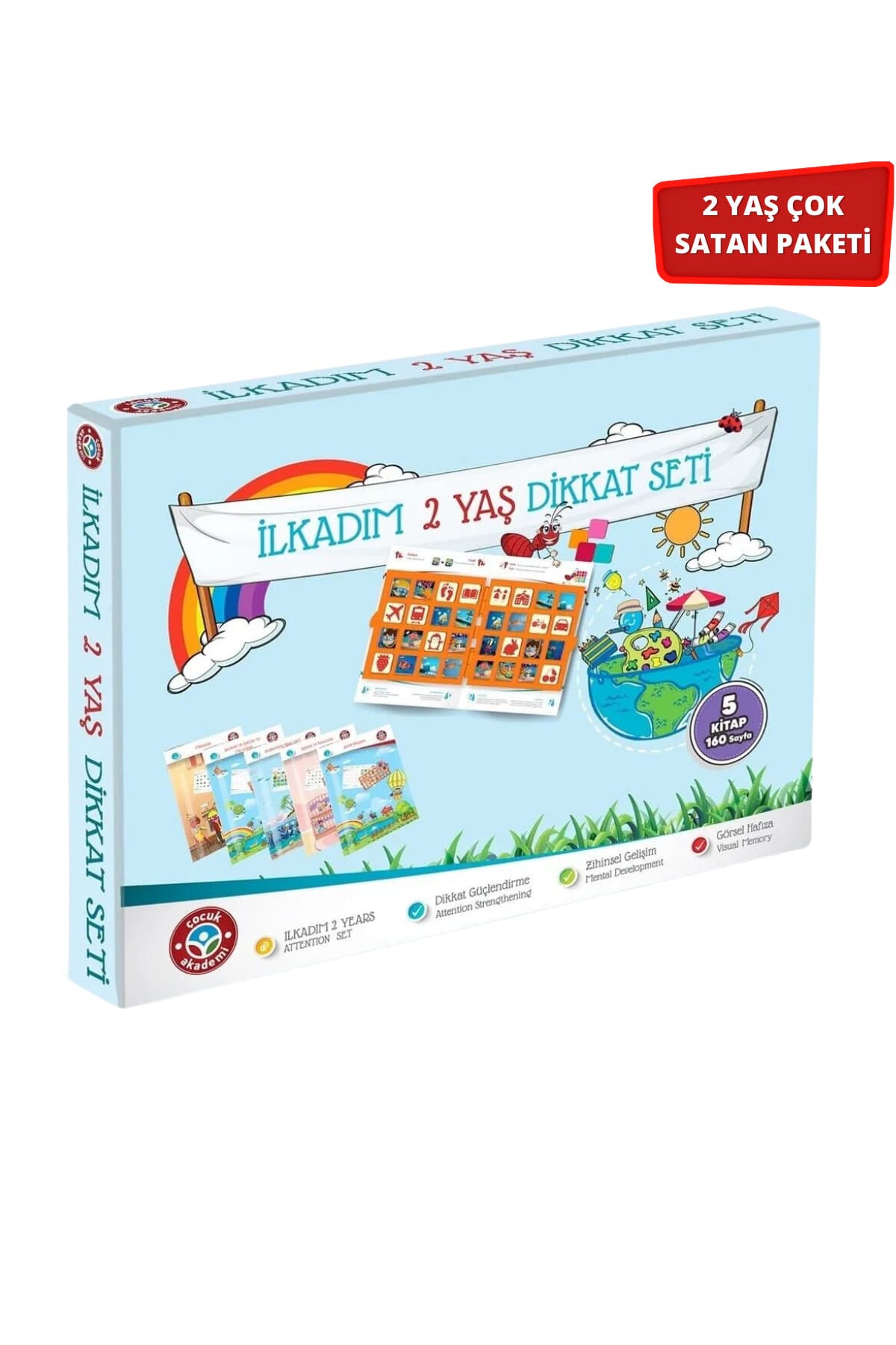 Çocuk Akademi Ilkadım 2 Yaş Dikkat Seti