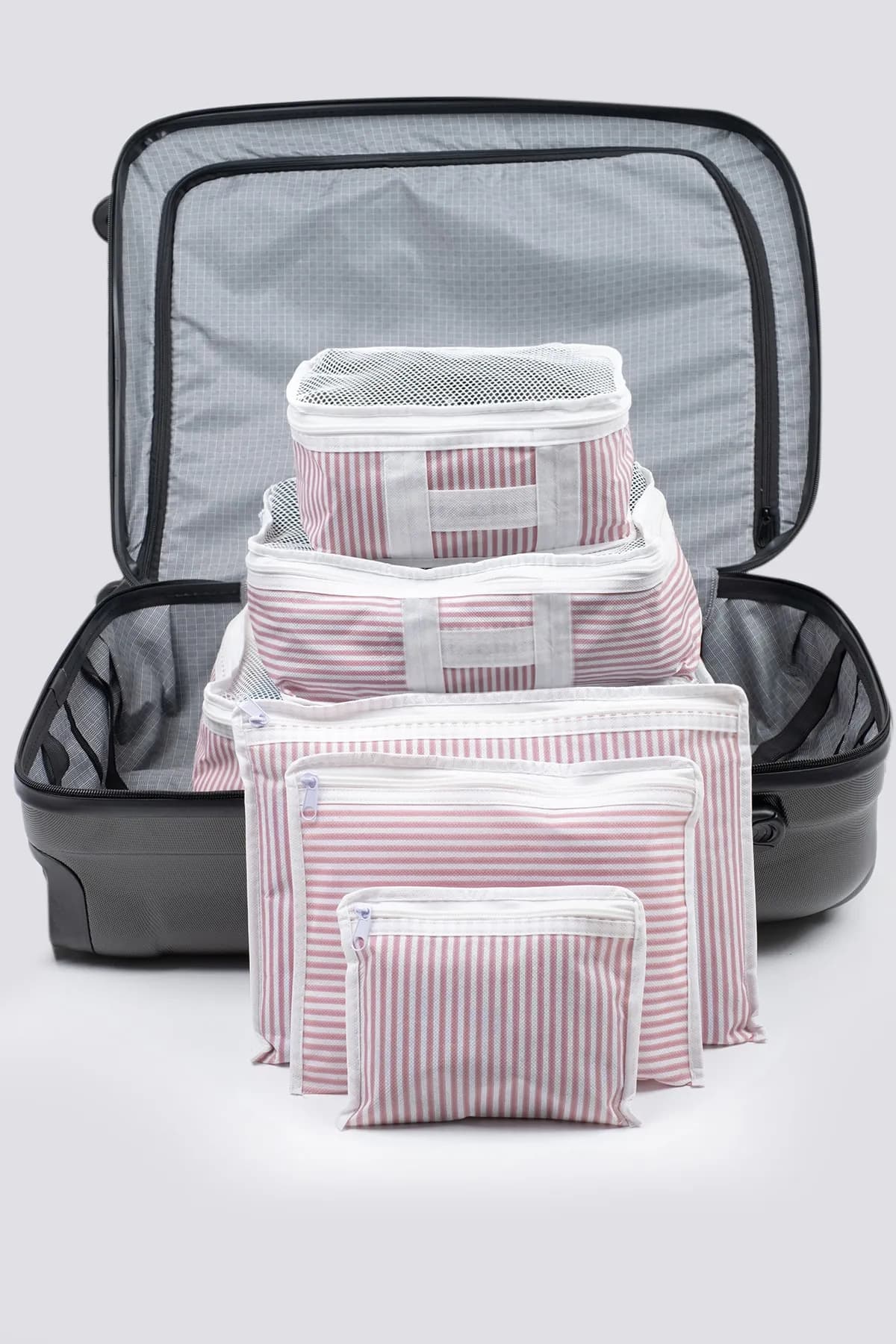 ESTİ 6'lı Valiz Düzenleyici Set Pembe