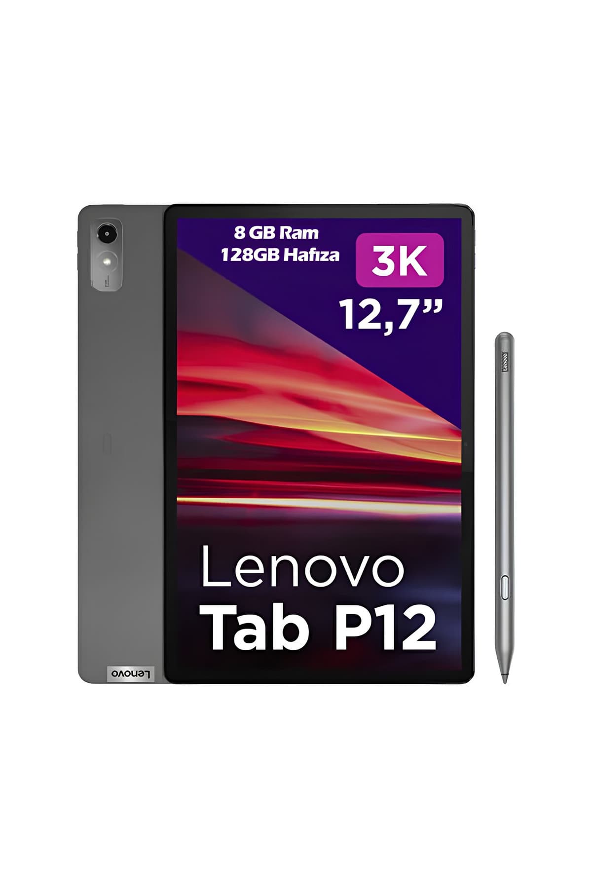 LENOVO Tab P12 TB370FU 8GB 128GB 3K 12.7" Wifi Tablet ZACH0125TR