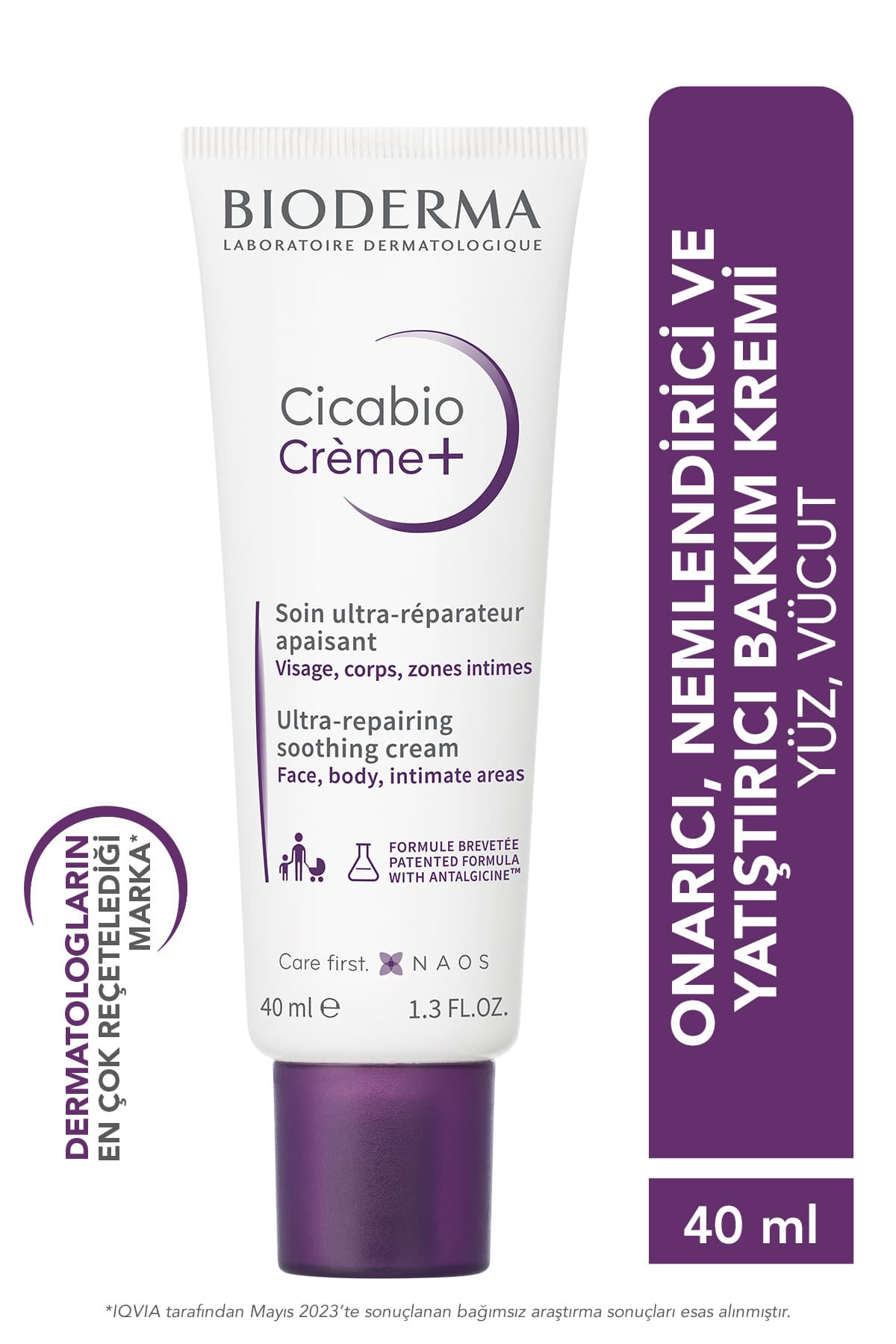 Bioderma Cicabio Cream+ Cilt Bariyeri Onarıcı Nemlendirici Yatıştırıcı Tüm Ciltler İçin Yüz Vücut Kremi 40 ml