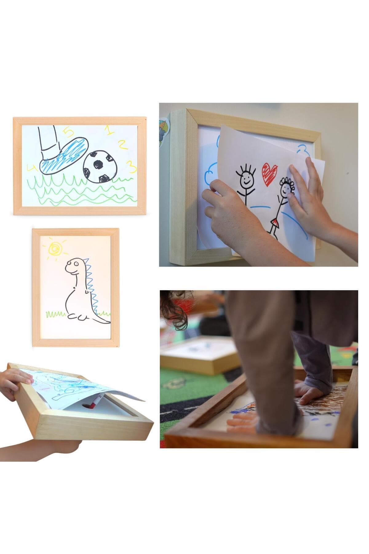 Myminibaby Ahşap Oyuncak Etkinlik Resim Çerçeve Artbox