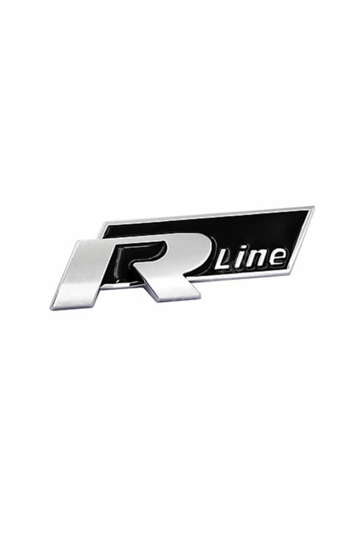 Genel Markalar R Line Metal Krom Arma Sticker Yapıştırma