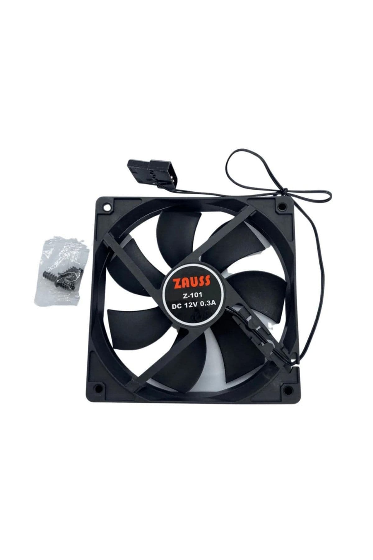 WOZLO 12 Cm Kasa Fanı Siyah Sessiz Sıfır 12cm Fan Z-101