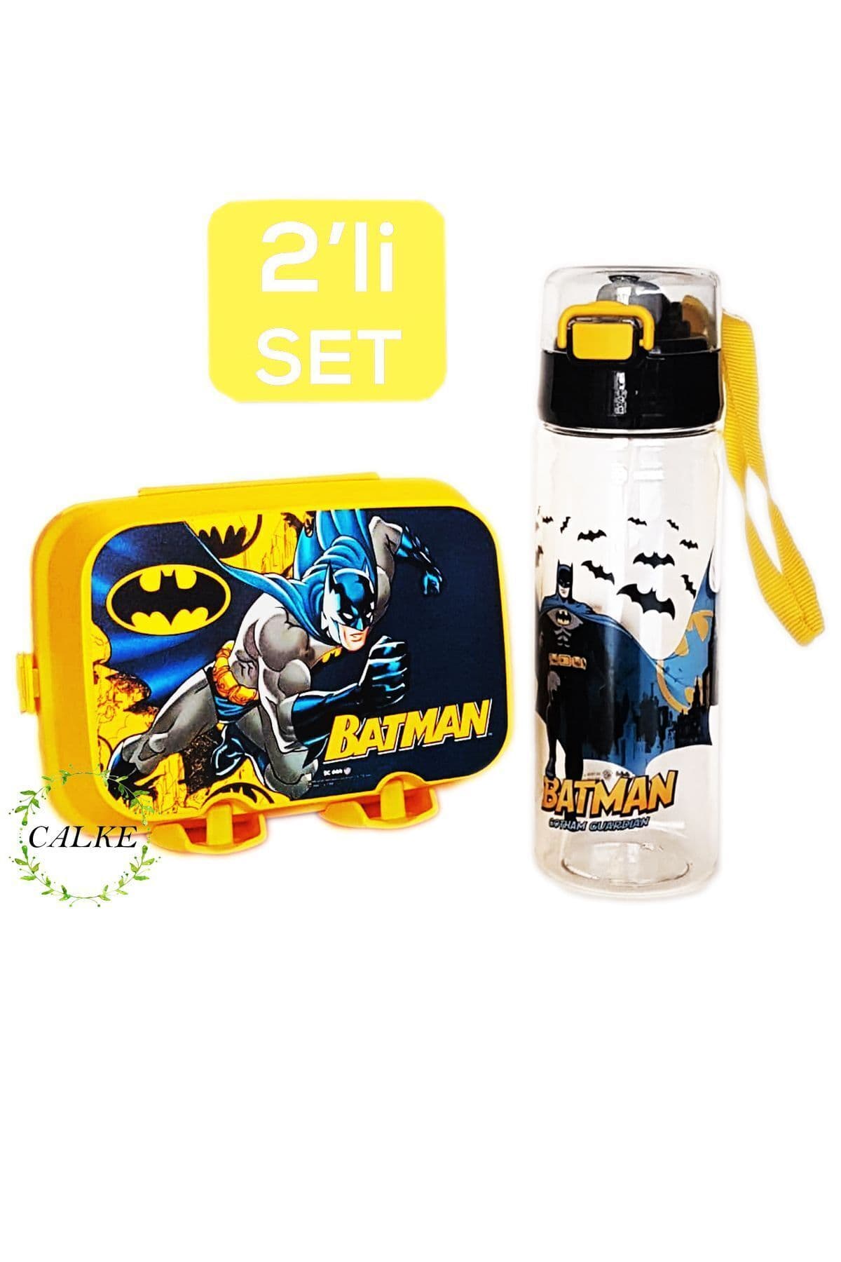 Calke Batman Çocuk Beslenme Kutusu Ve Matara Seti 2' Li