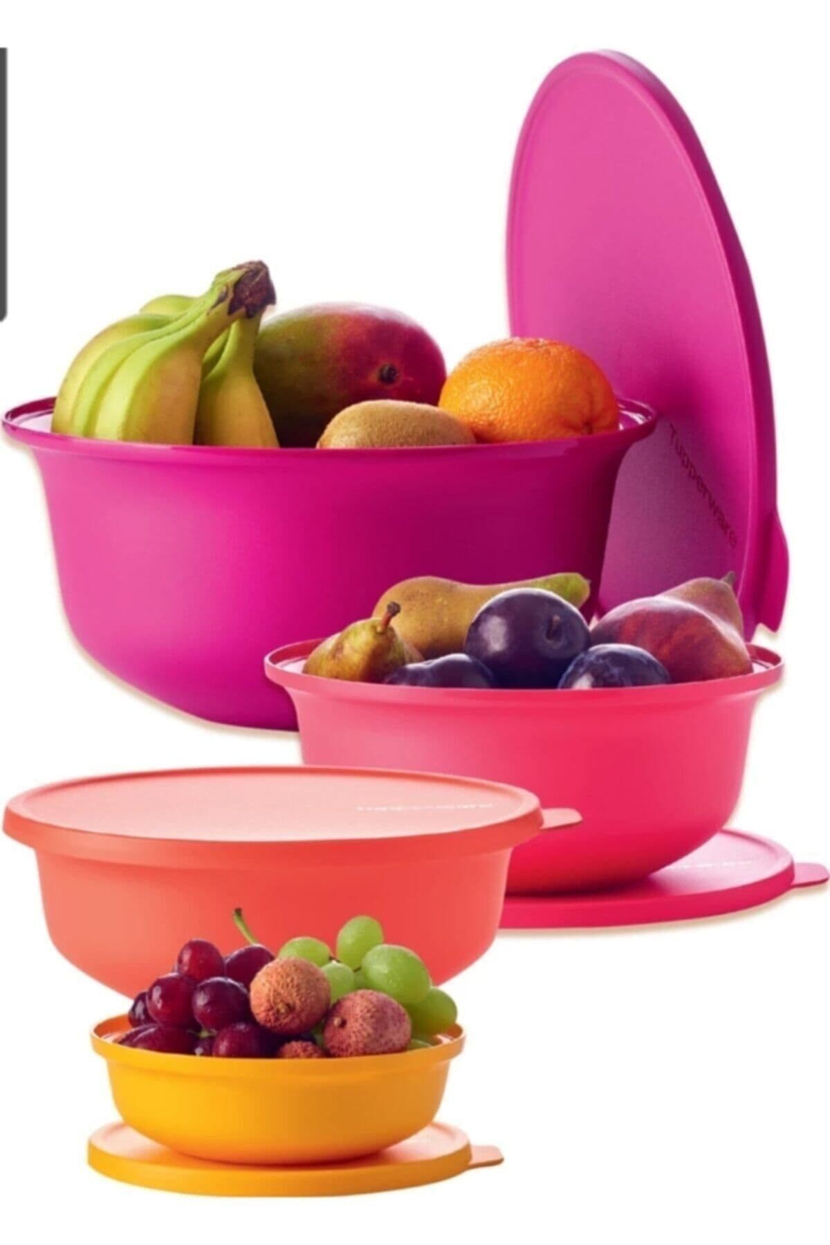Tupperware Aloha Saklama Kabı 4'lü Set 4.5 Lt • 2 Lt • 1 Lt • 450 Ml
