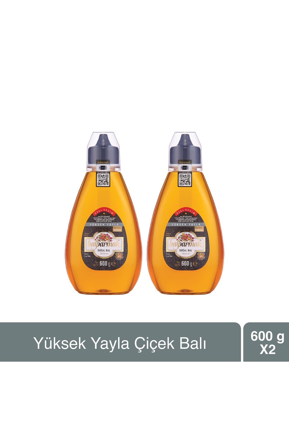 Balparmak Çıtkapak Yüksek Yayla Çiçek Balı (ÖZEL SEÇİM) 600 G X 2 Adet