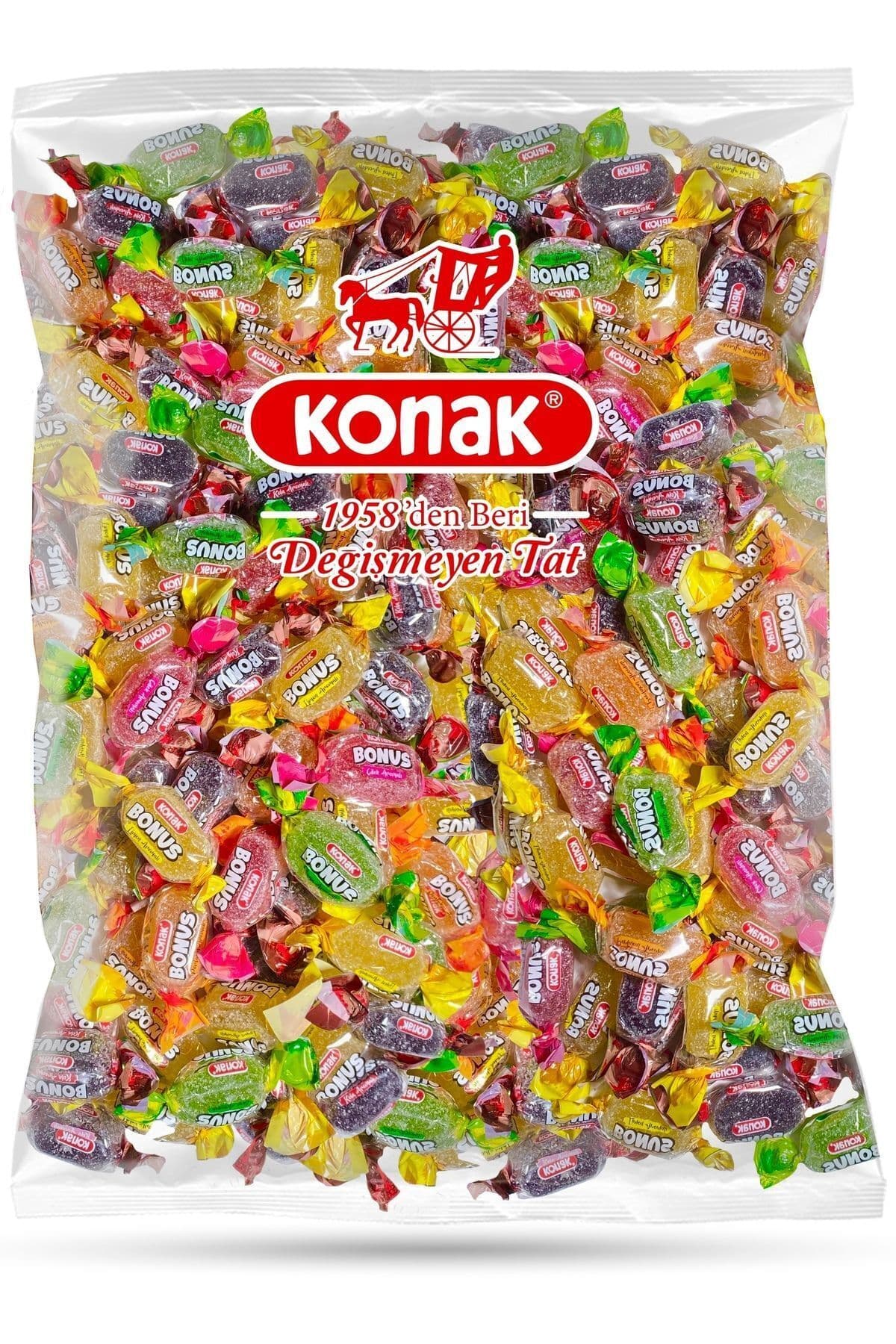 KONAK Jöle Bonus Meyve Aromalı Şekerleme (KARIŞIK) 1000 gr
