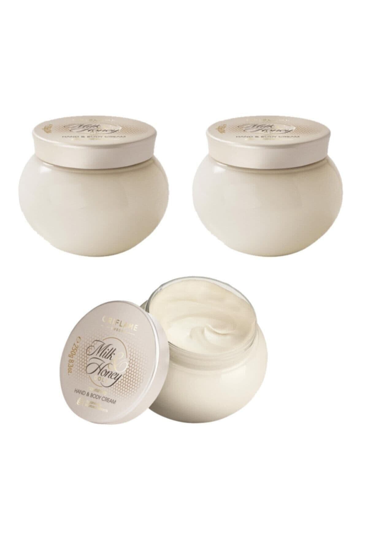 Oriflame Milk & Honey Gold Besleyici El & Vücut Kremi - 3'lü Paket