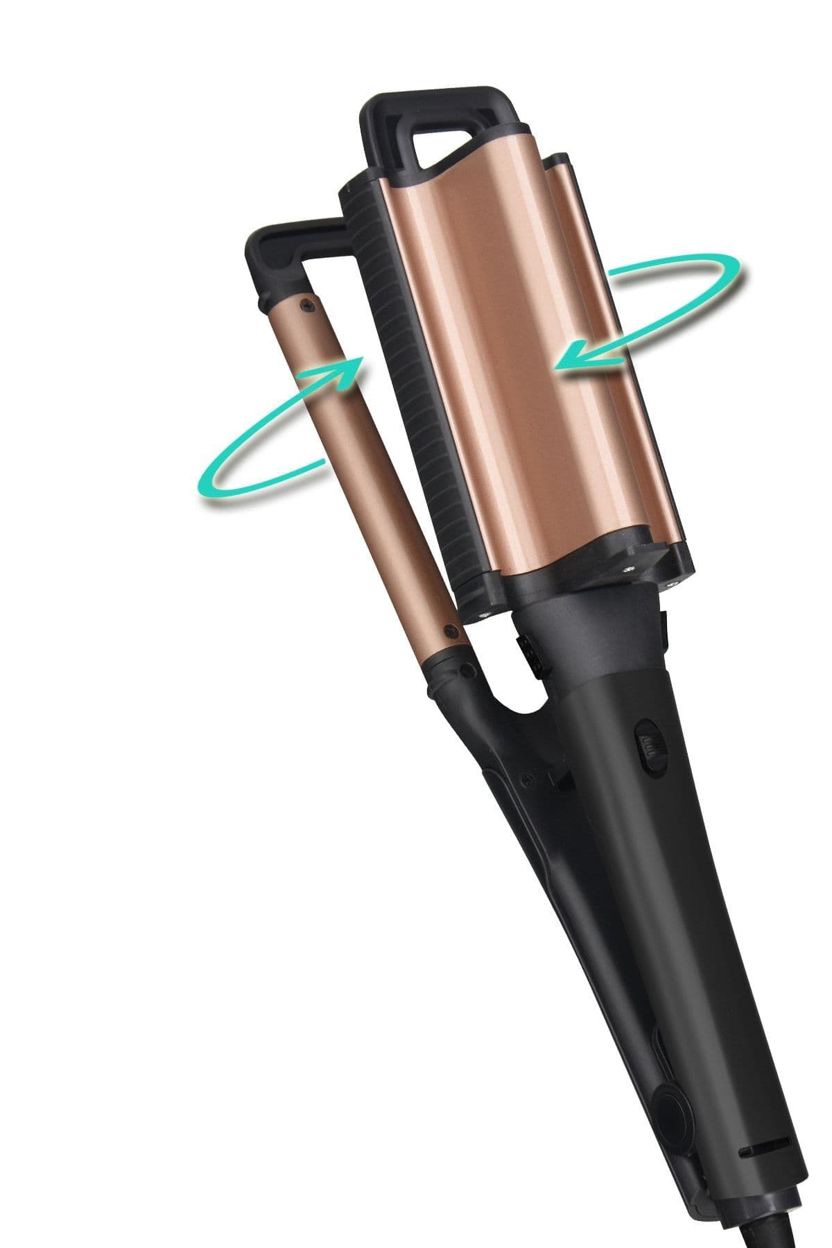 Shibowavy 2İn1 Wag Maşa (2 Ayarlı Döner Başlıklı 16Mm İnce Bukle & 38Mm İri Dalga)