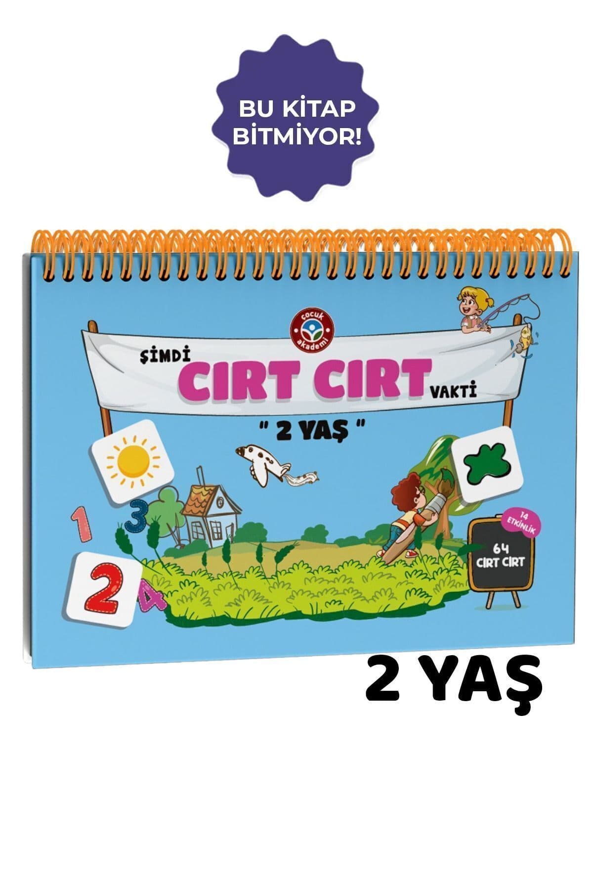 Çocuk Akademi 2 Yaş Cırt Cırtlı Etkinlik Kitabı