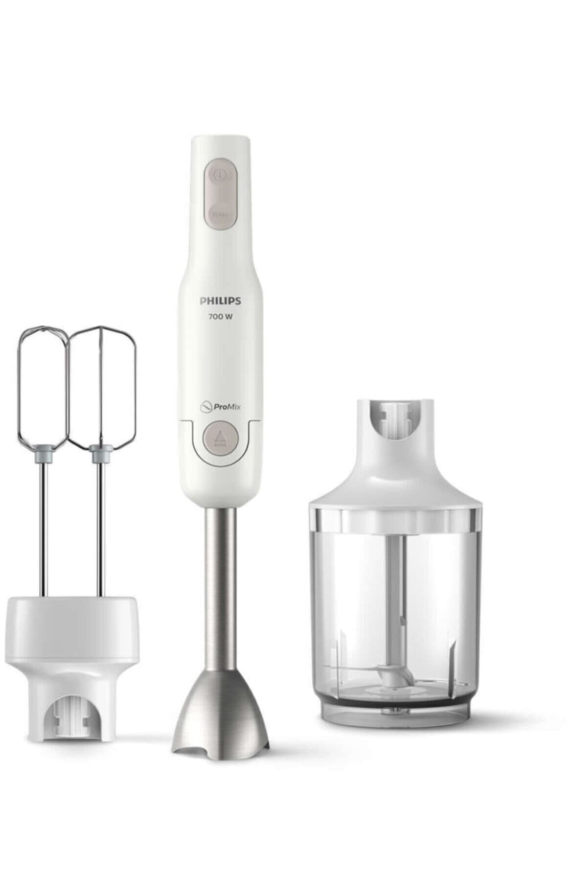 Philips Daily Collection Promix El Blender Seti 700W, Sıçrama Önleyici Bıçak Koruması, HR2546/00