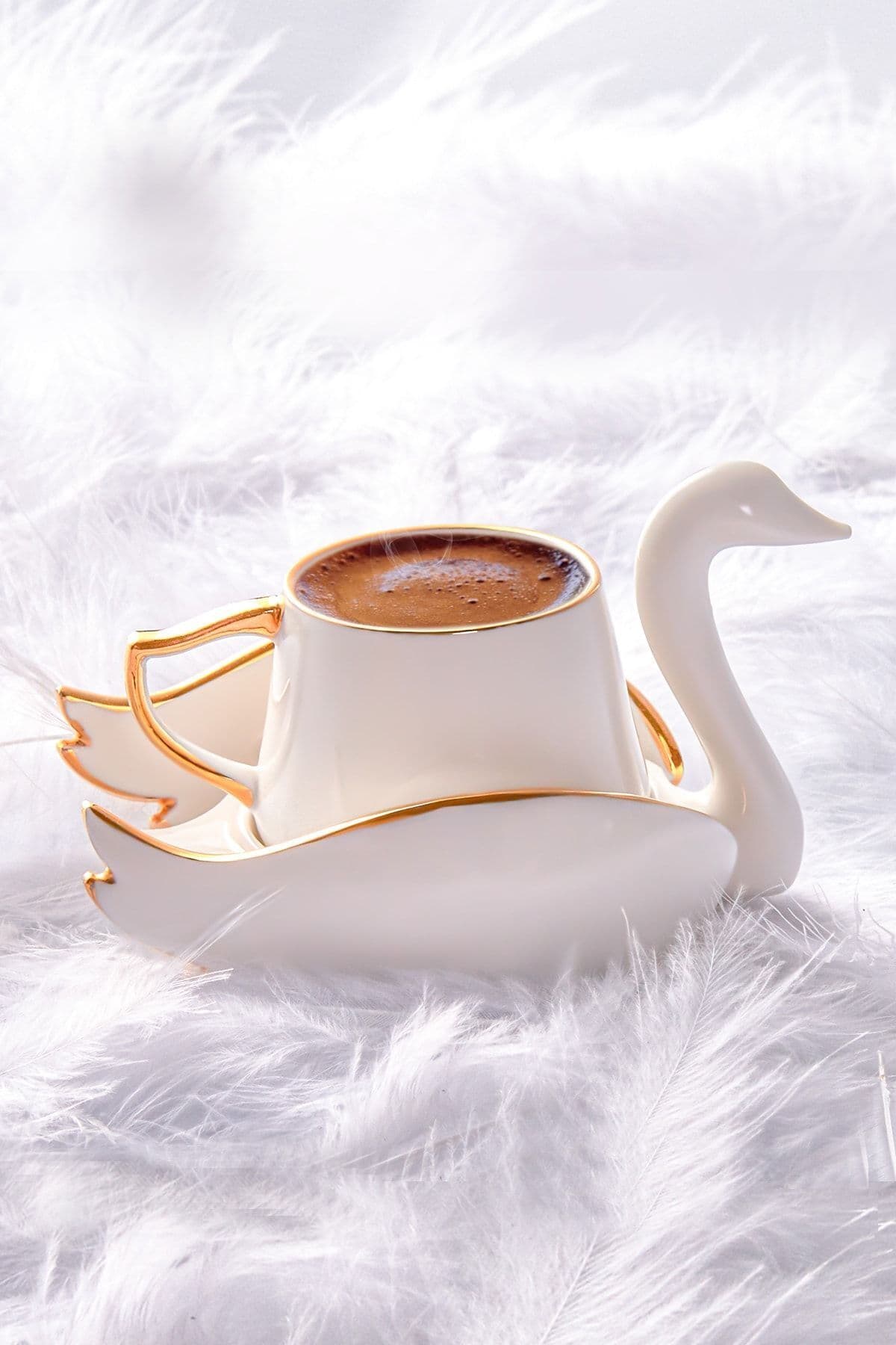 Karaca Kuğu 2 Kişilik Kahve Fincan Takımı 70 Ml