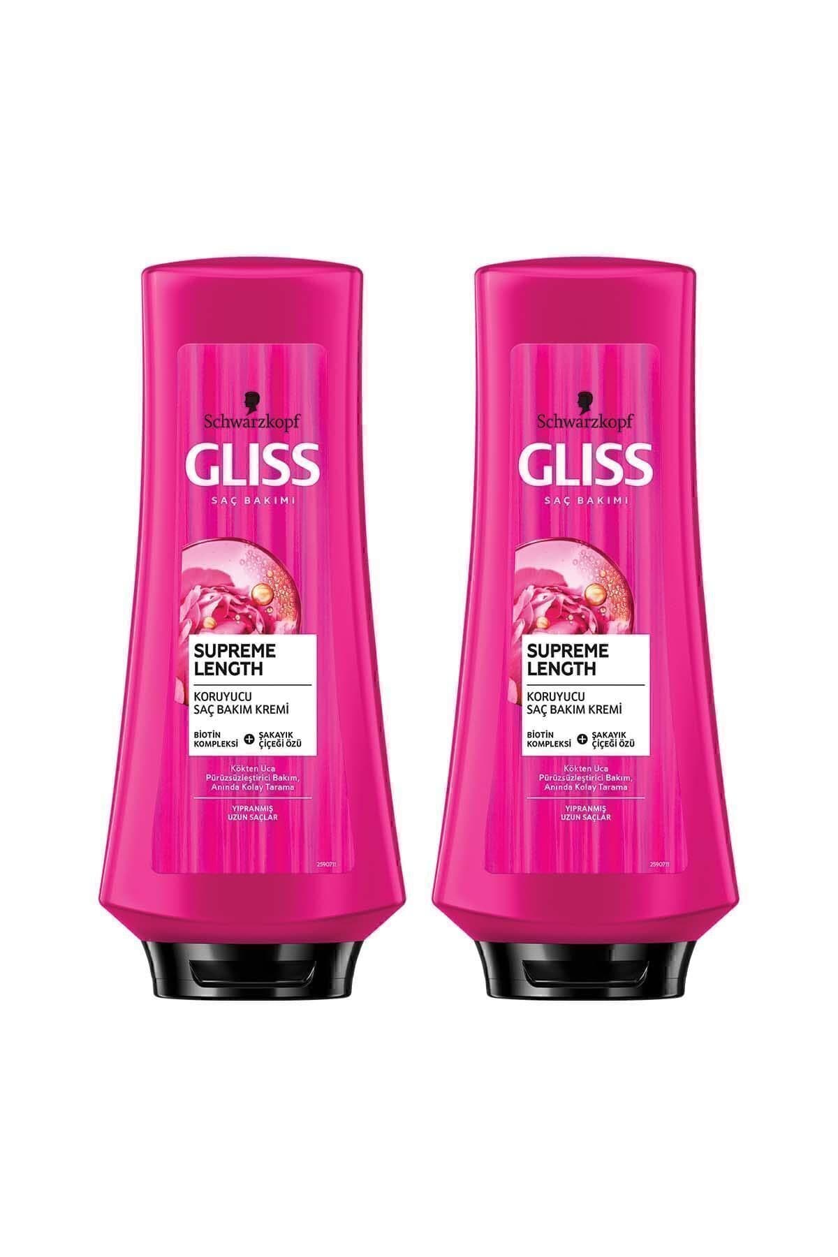 Gliss Supreme Length Uzun Saçlara Özel Saç Kremi 360 ml X 2 Adet