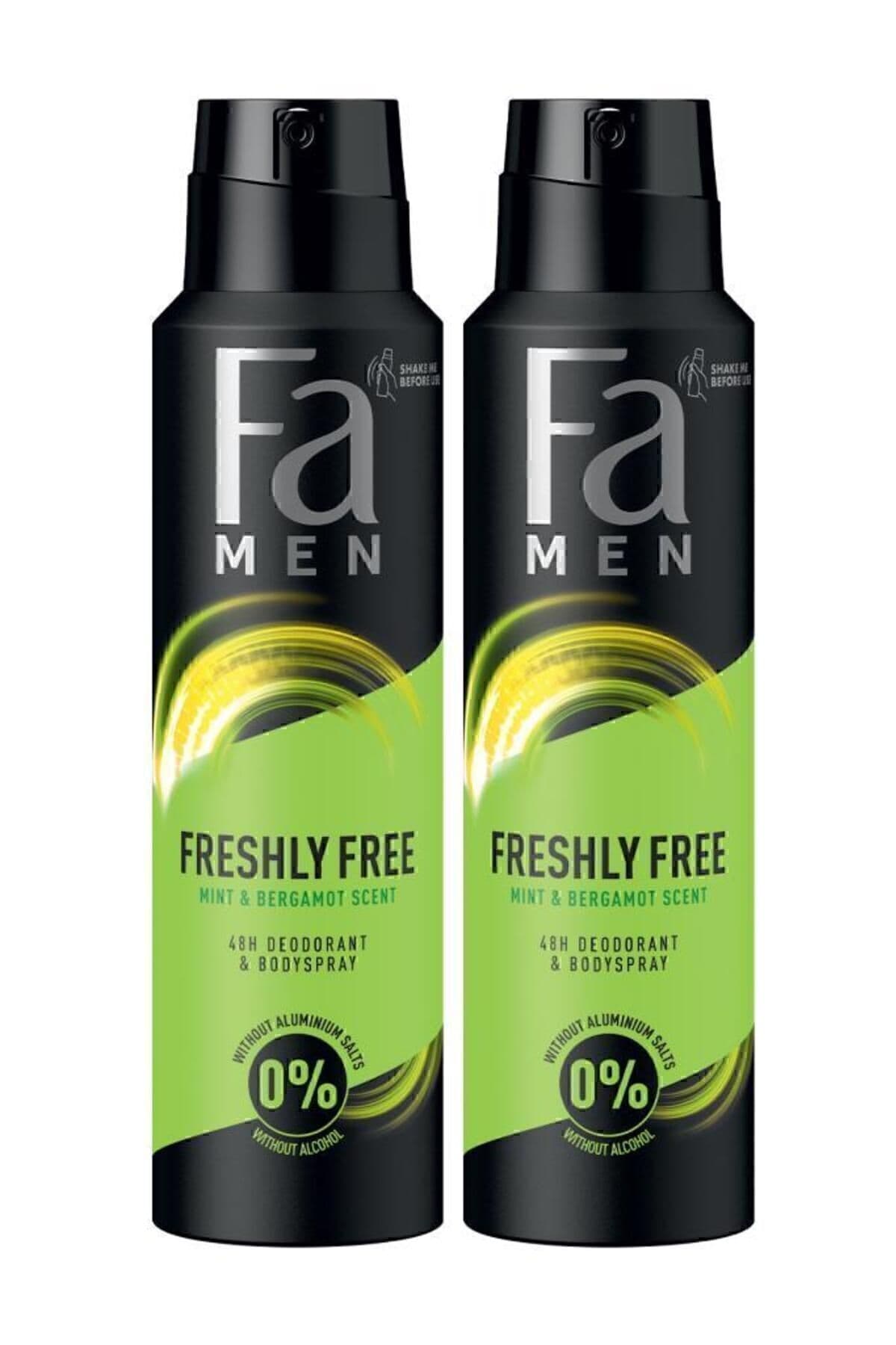 Fa Freshly Free Nane & Bergamot Deosprey 150 ml x2 Set – 48 Saat Ferahlık, Leke Karşıtı Formül